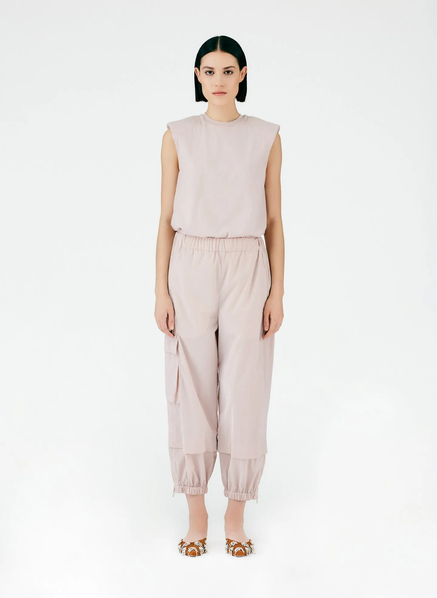 Powder Nylon Pull On Wilt Jogger sold by Tibi