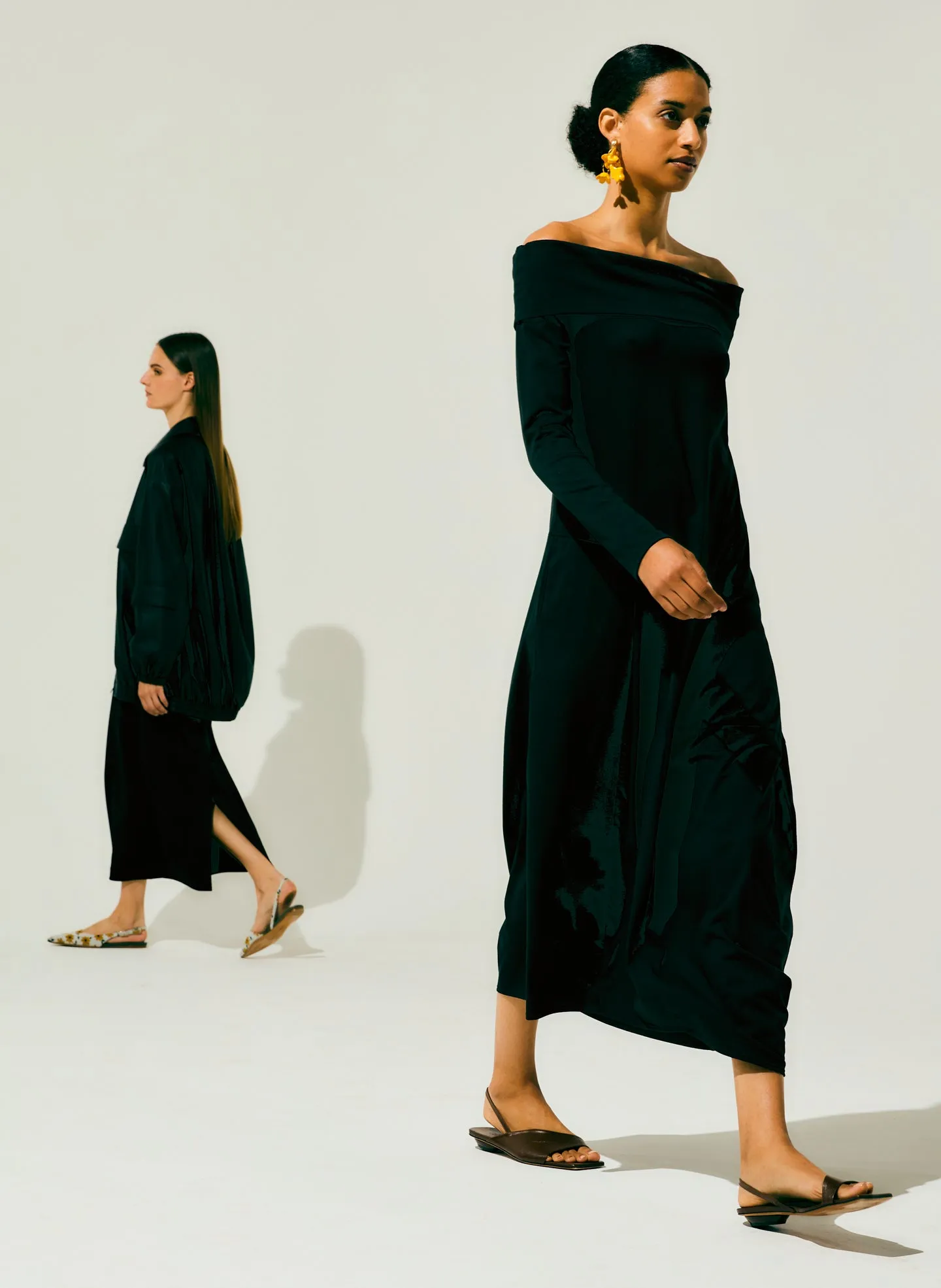 Off The Shoulder T-Shirt Dress sold by Tibi product image thumbnail 2