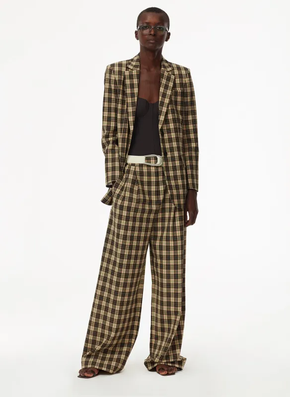 Tristan Plaid Blazer made by Tibi