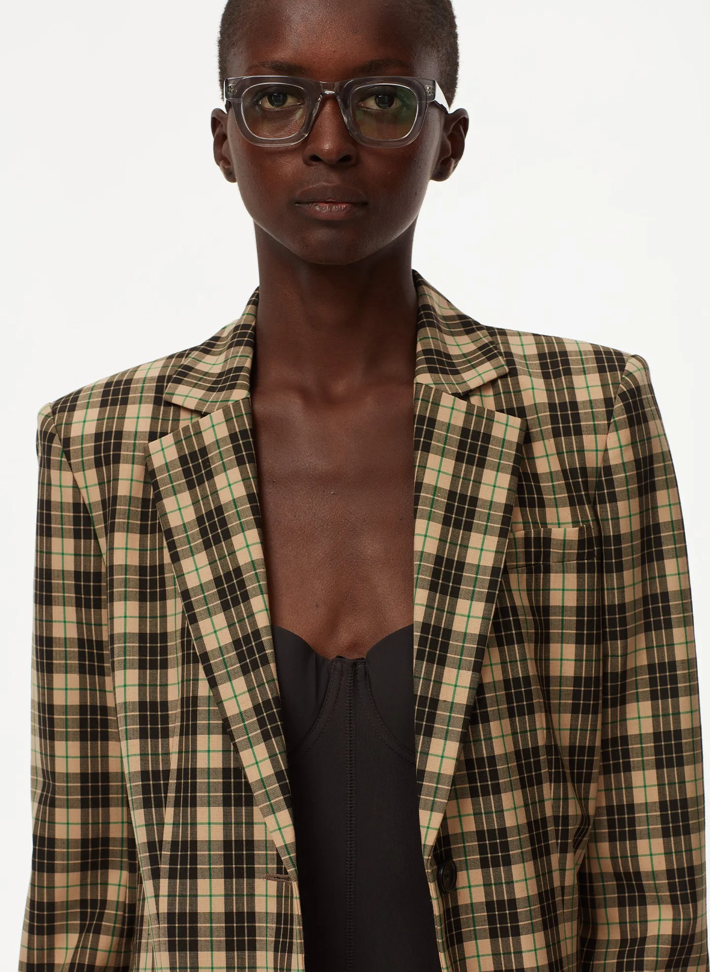 Tristan Plaid Blazer sold by Tibi product image thumbnail 5