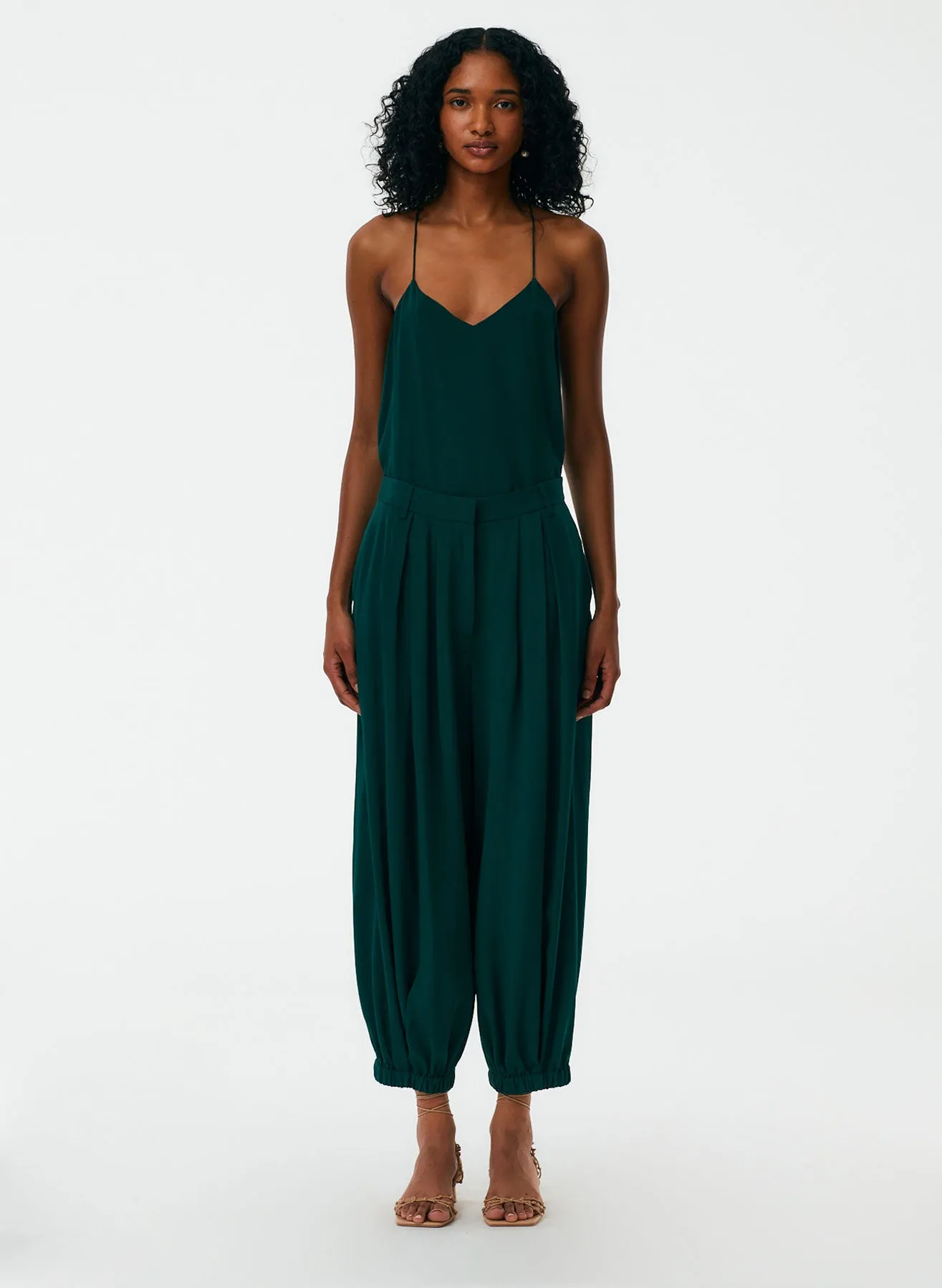 Eco Silk Pleated Balloon Pant sold by Tibi product image thumbnail 2