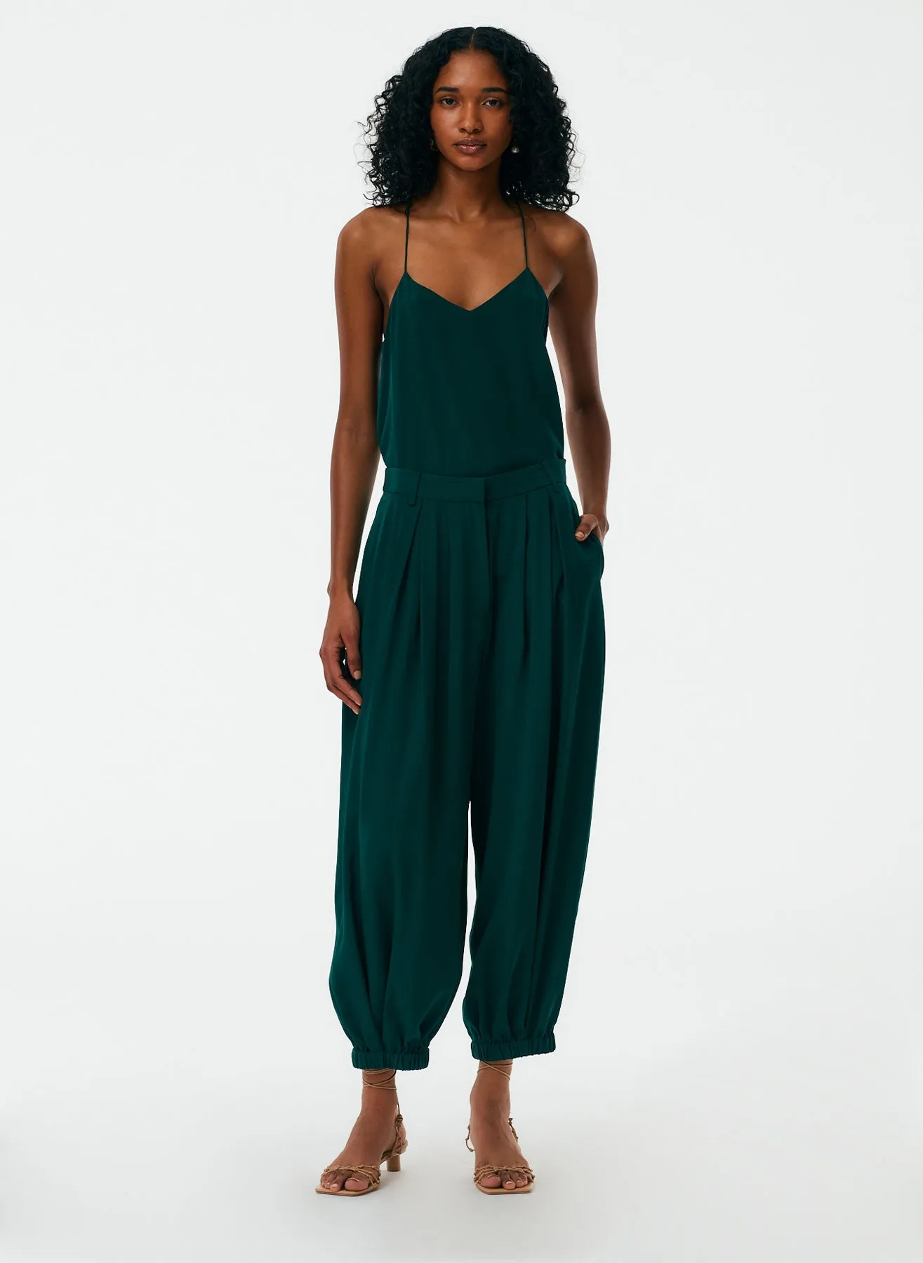 Eco Silk Pleated Balloon Pant sold by Tibi