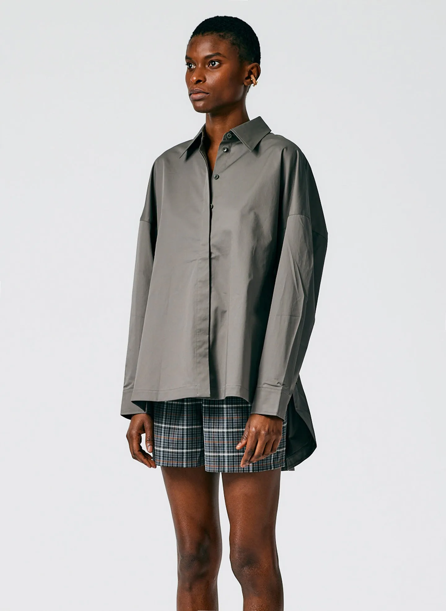 Eco Poplin Oversized Shirt sold by Tibi product image thumbnail 3