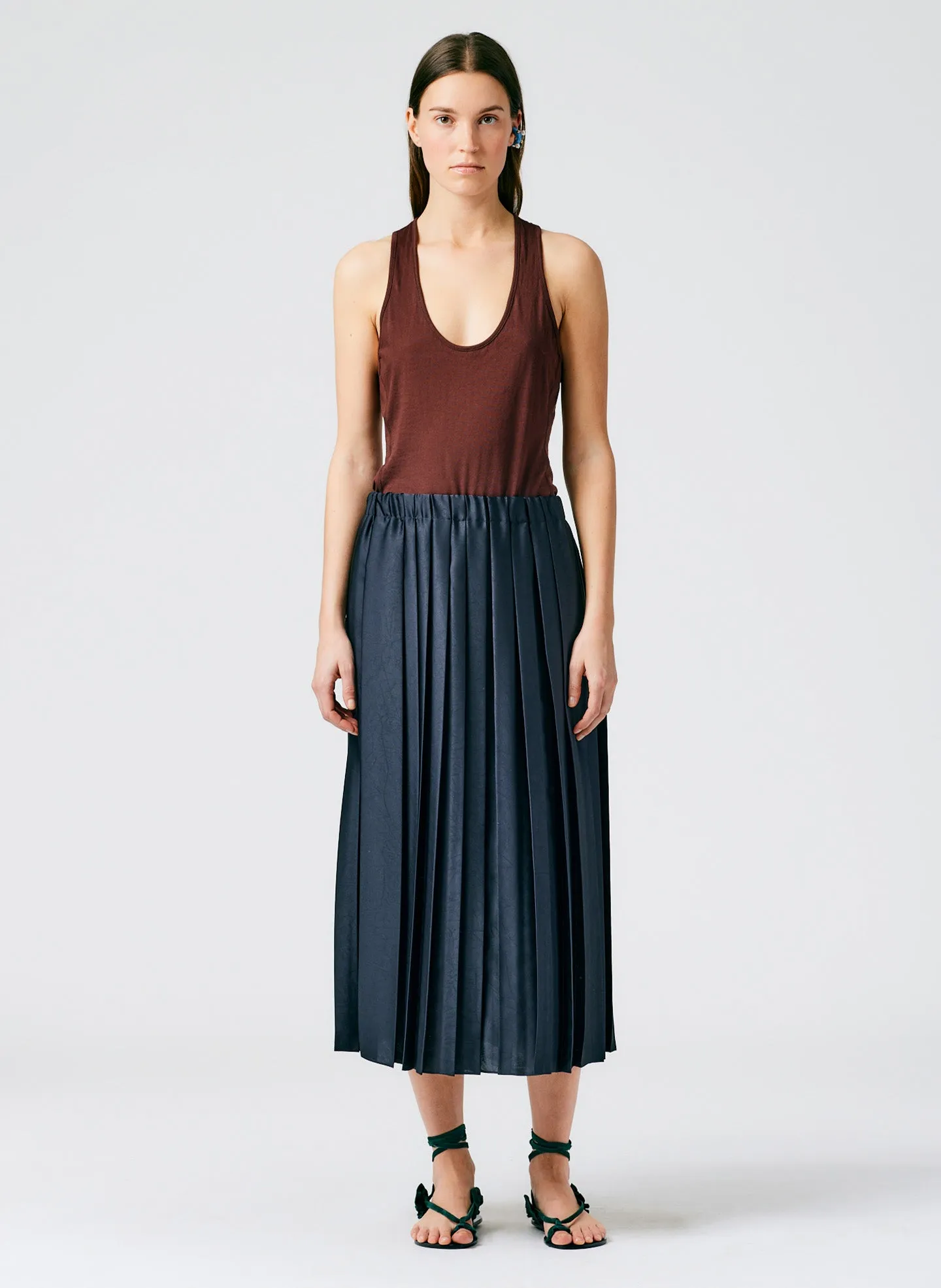 Feather Weight Pleated Pull On Skirt sold by Tibi