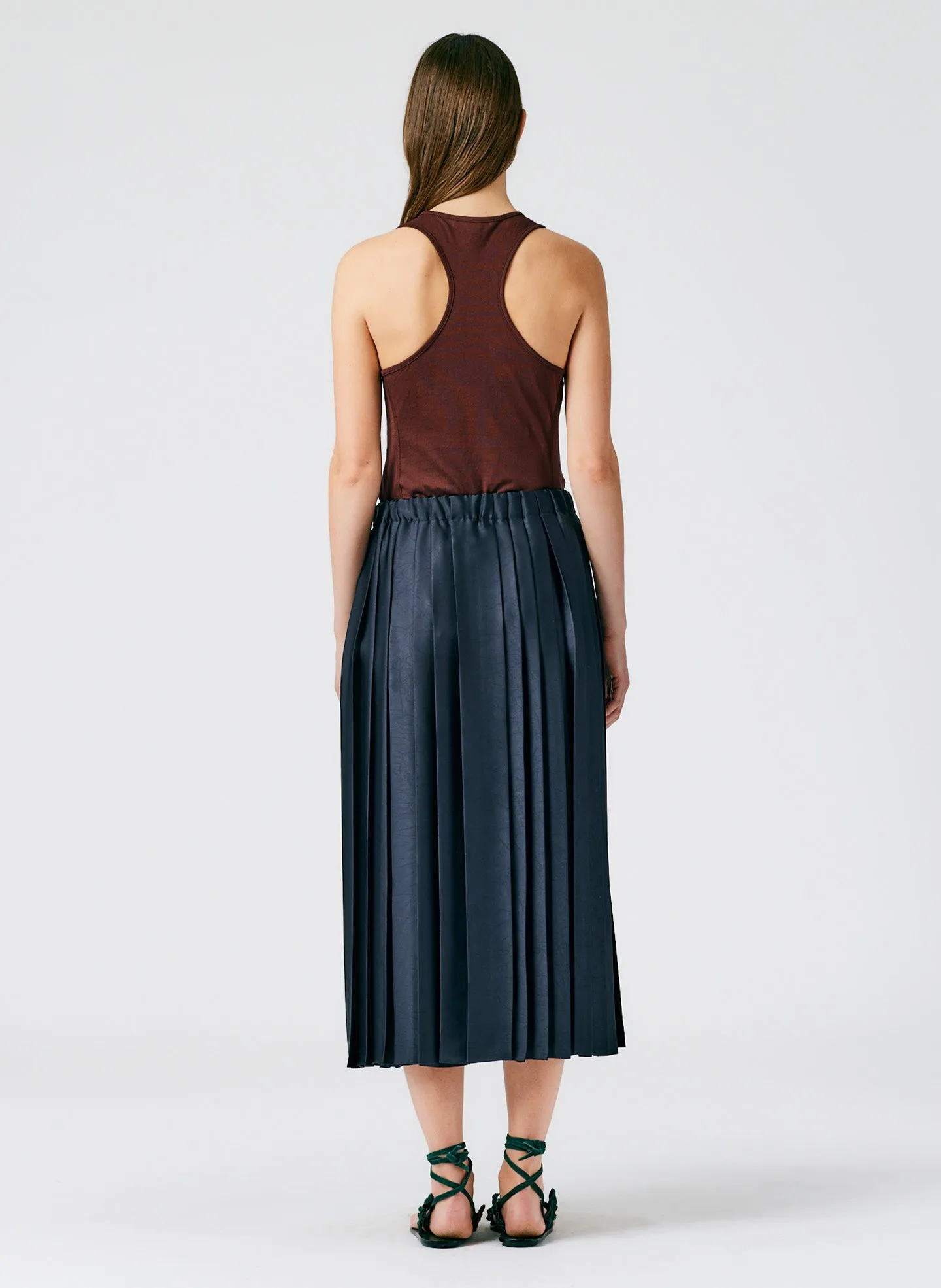 Feather Weight Pleated Pull On Skirt sold by Tibi product image thumbnail 3