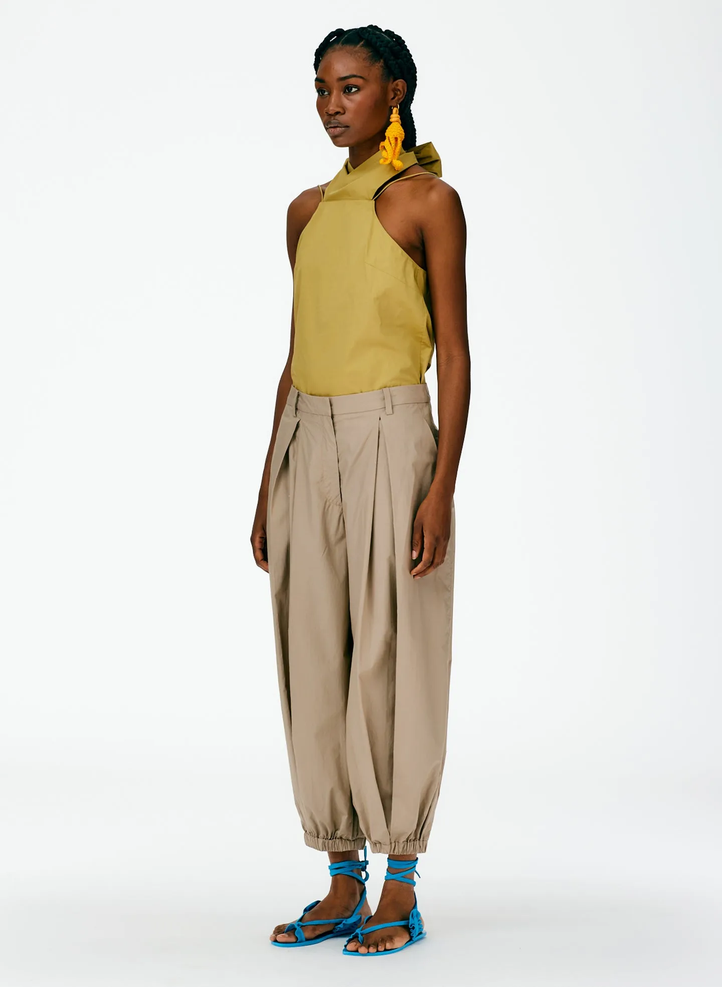Vintage Cotton Pleated Balloon Pant sold by Tibi product image thumbnail 3