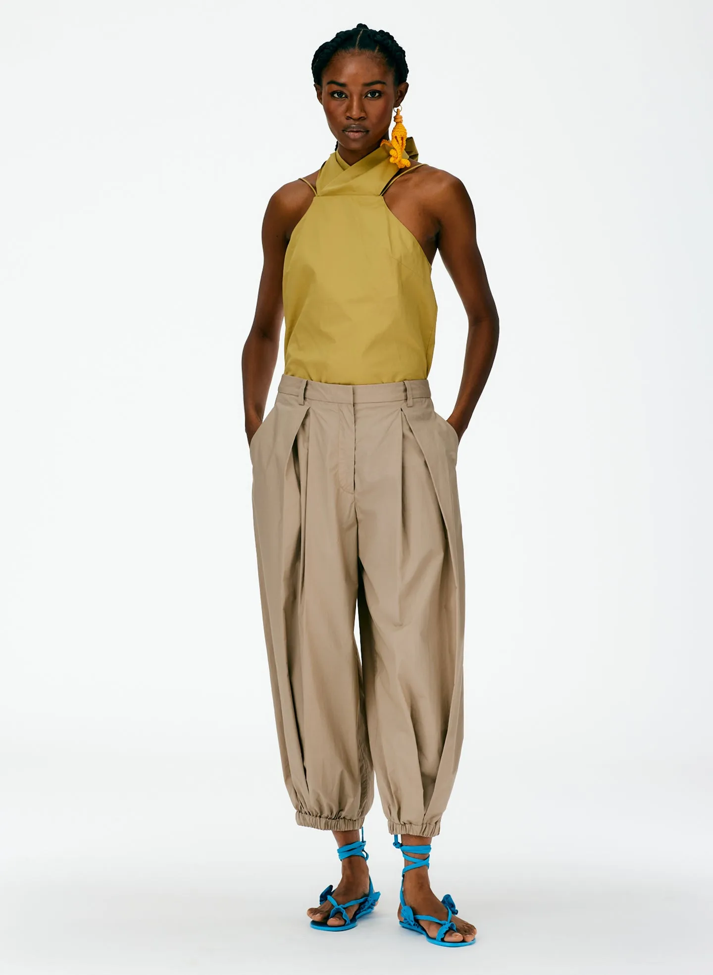 Vintage Cotton Pleated Balloon Pant sold by Tibi product image thumbnail 2