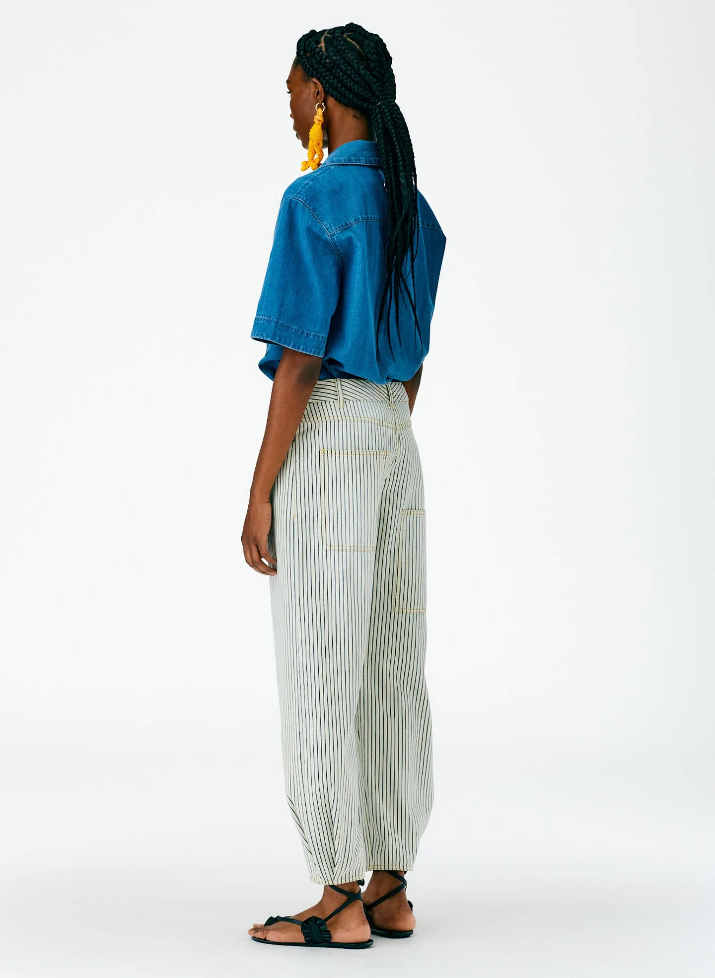 Stone Wash Striped Brancusi Jean - Regular sold by Tibi product image thumbnail 3