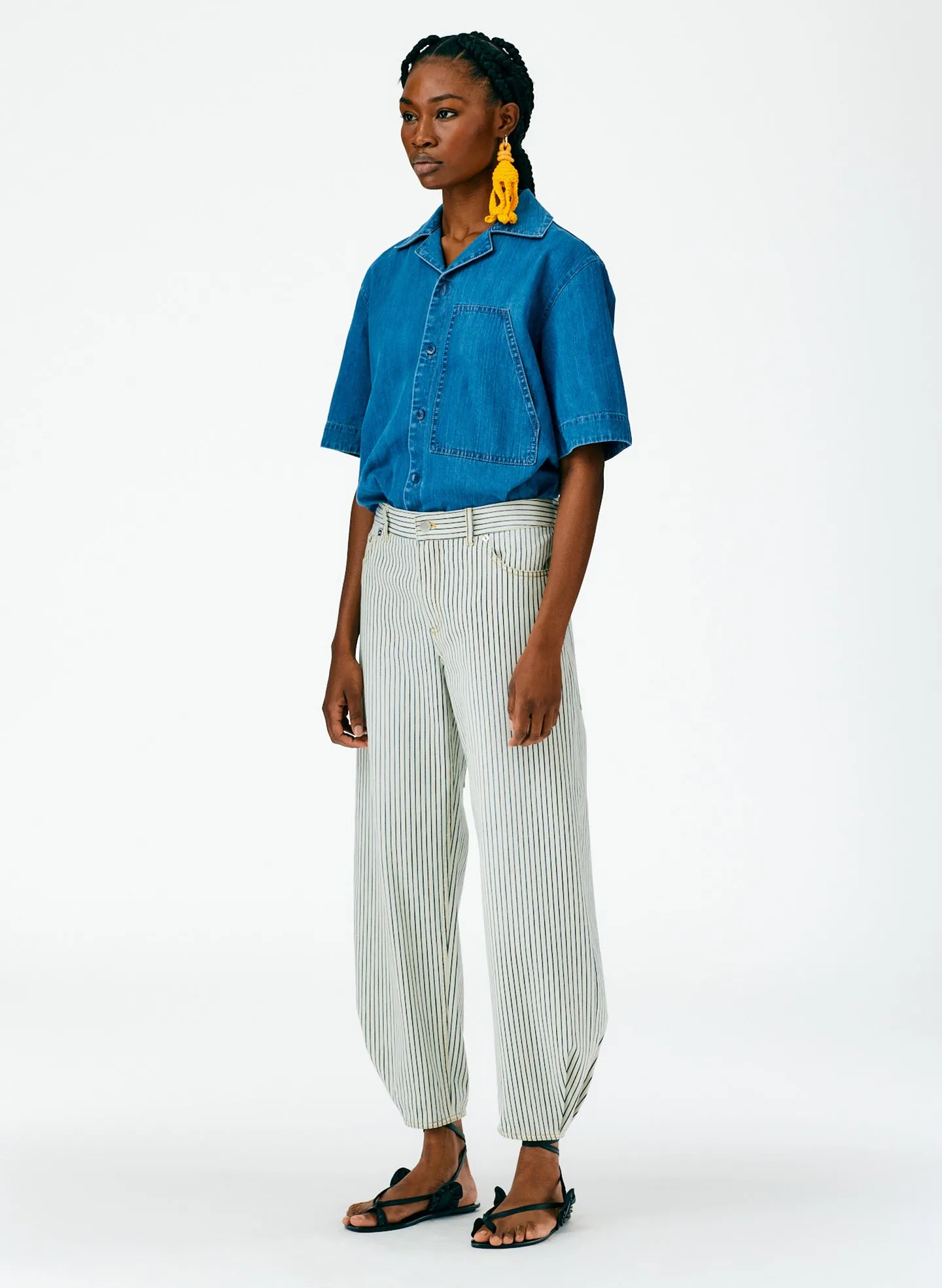 Stone Wash Striped Brancusi Jean - Regular sold by Tibi product image thumbnail 2