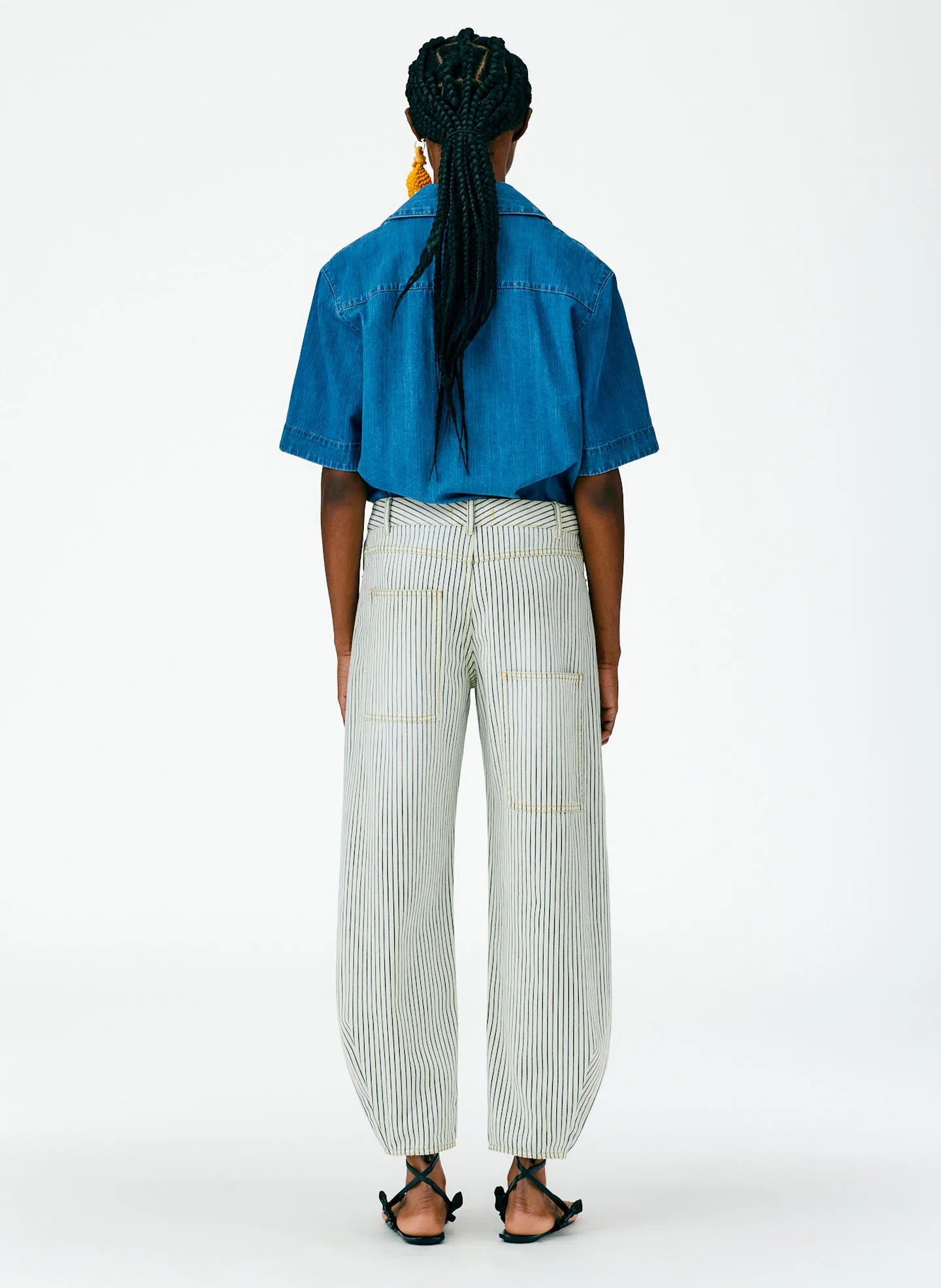 Stone Wash Striped Brancusi Jean - Regular sold by Tibi product image thumbnail 4