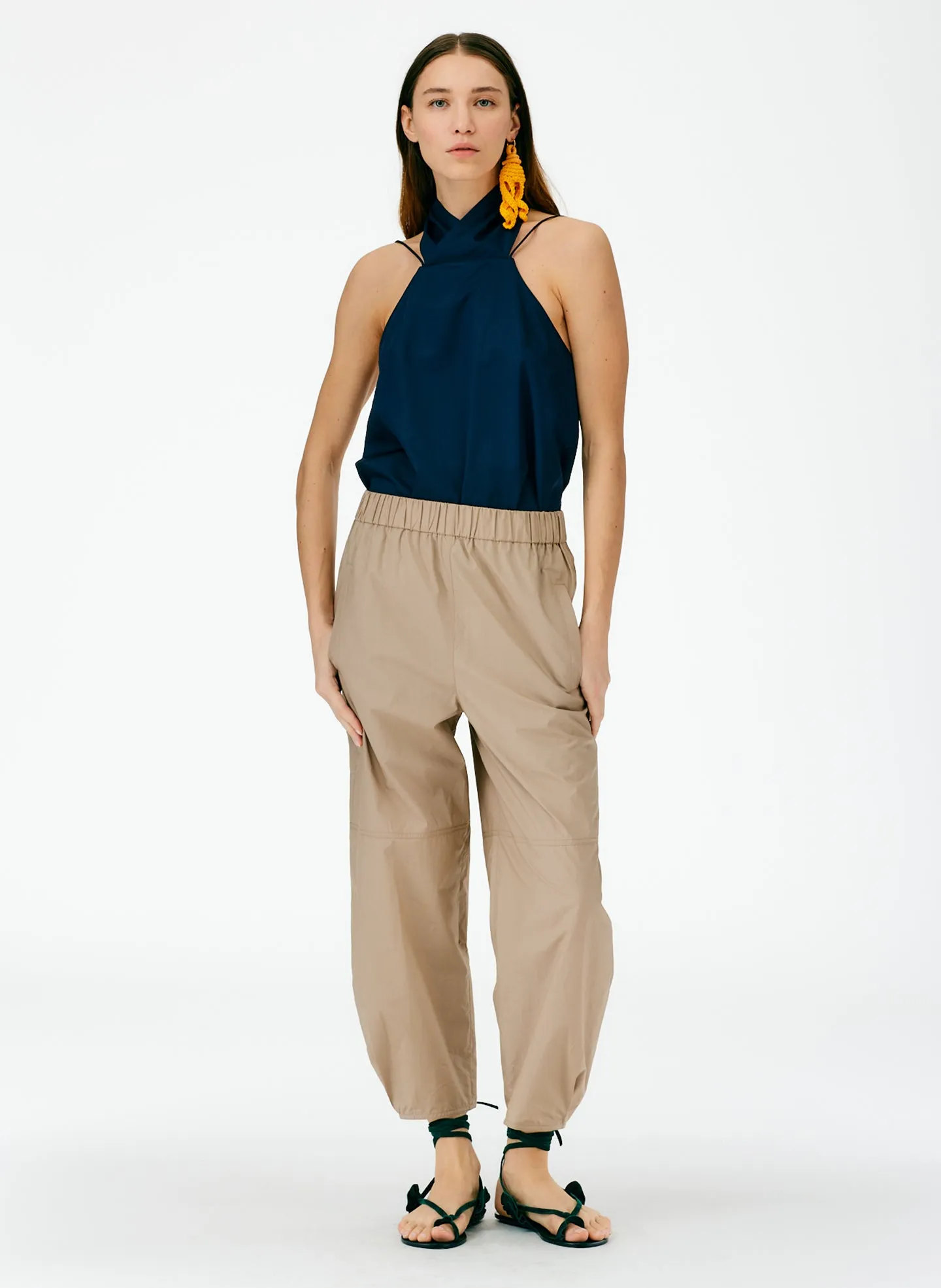 Vintage Cotton Pull On Sculpted Jogger sold by Tibi product image thumbnail 5