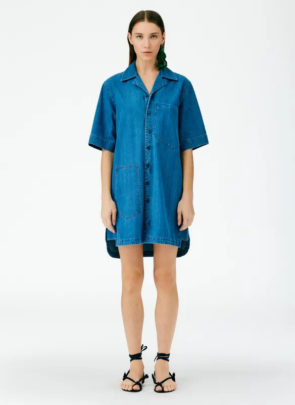 Summer Denim Camp Dress made by Tibi