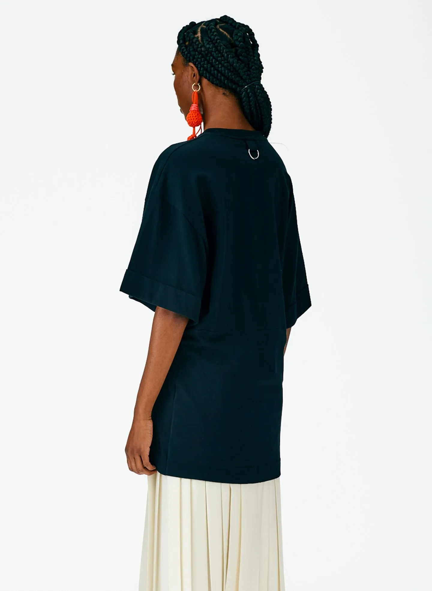 T-Shirting Rolled Sleeve Tunic sold by Tibi product image thumbnail 4