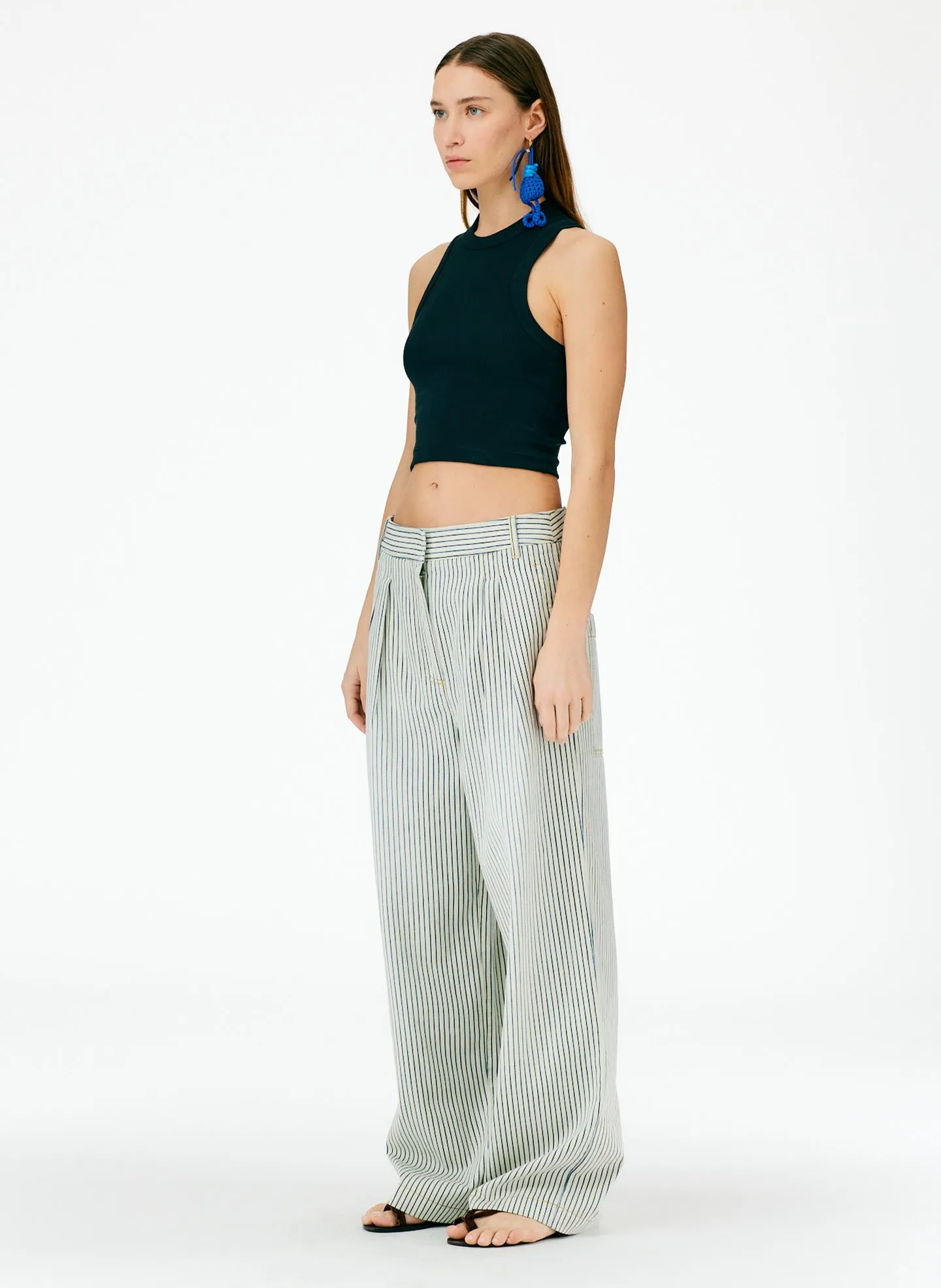 Stone Wash Striped Stella Jean sold by Tibi product image thumbnail 3