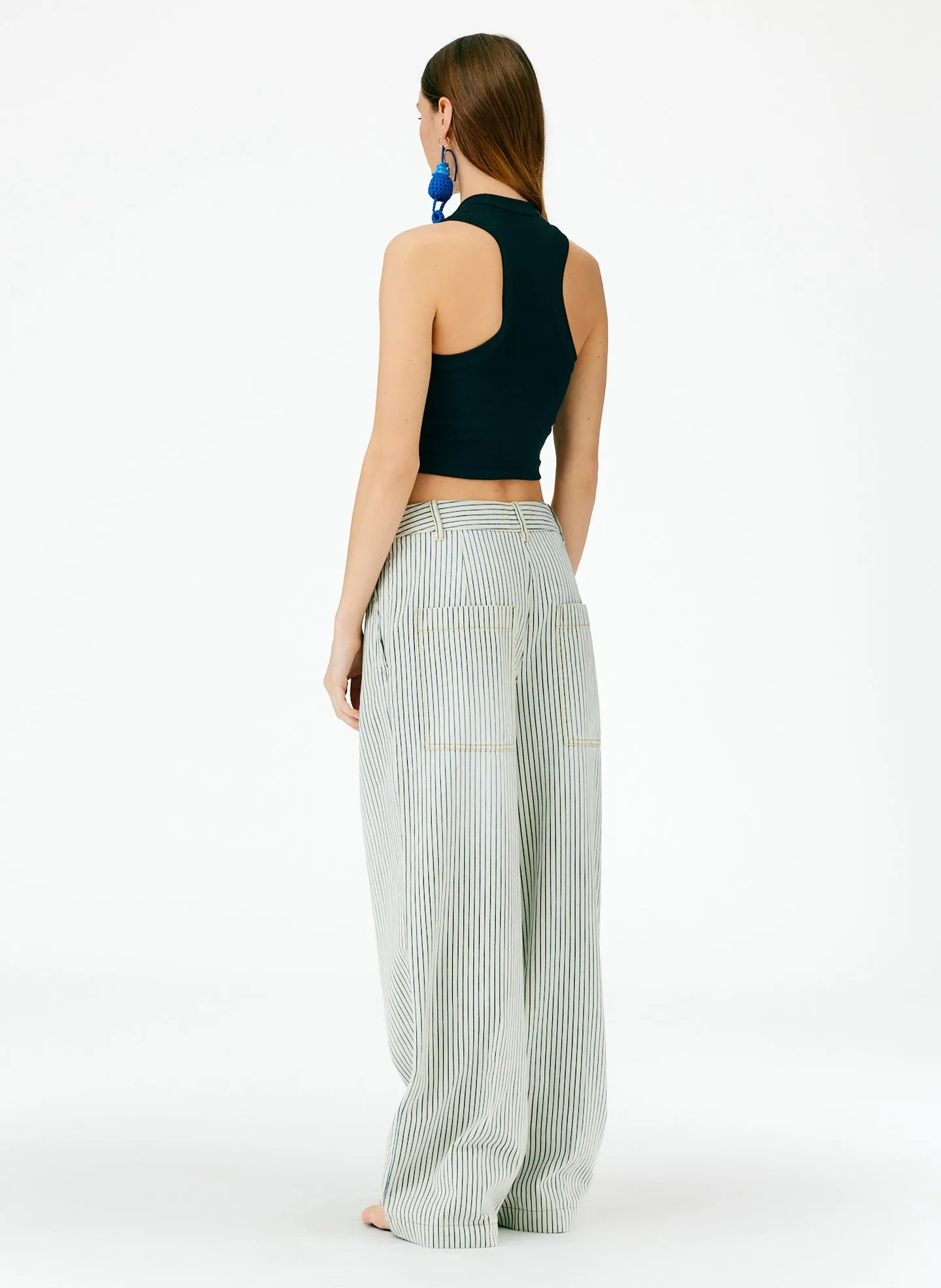 Stone Wash Striped Stella Jean sold by Tibi product image thumbnail 4