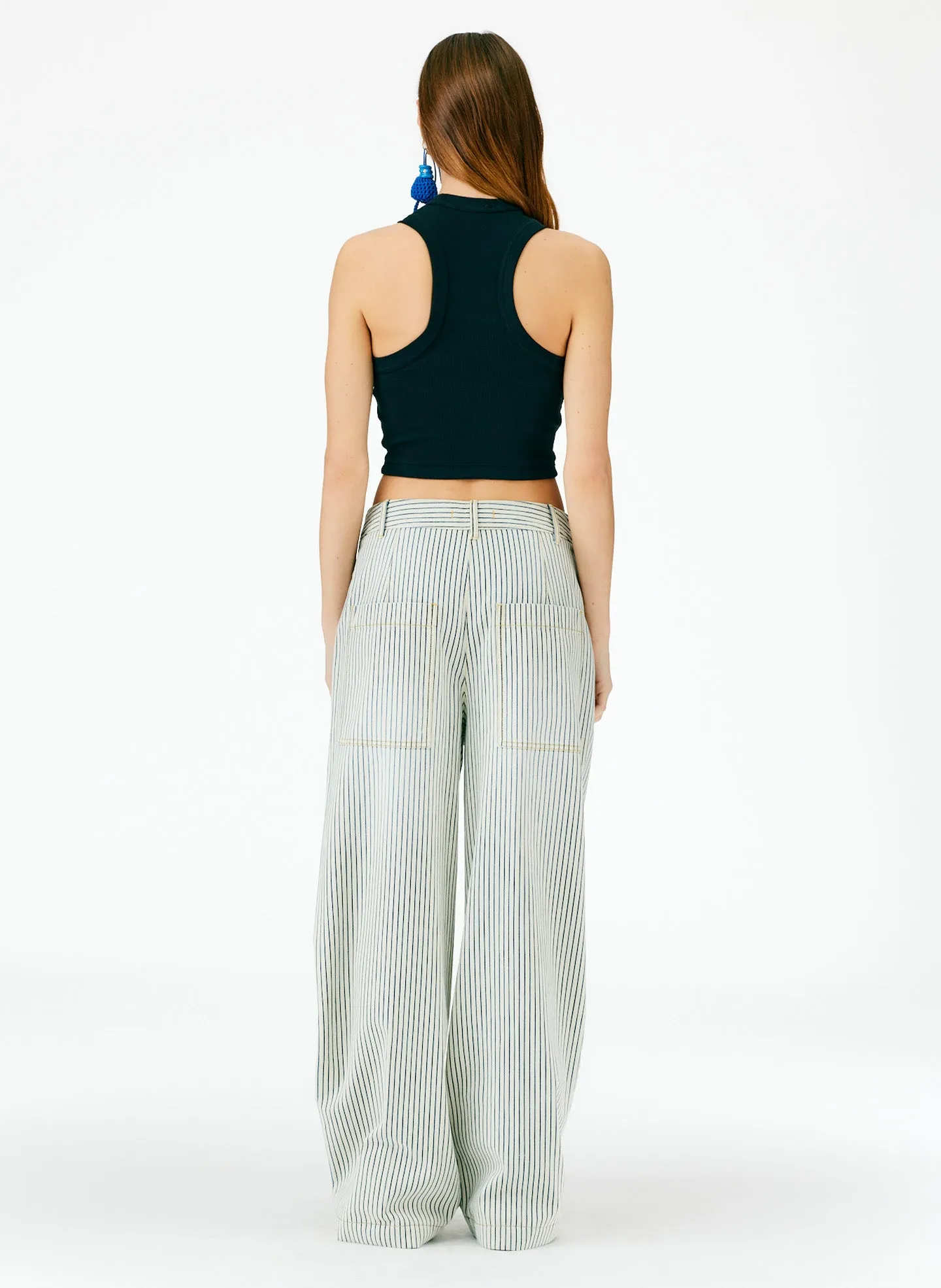 Stone Wash Striped Stella Jean sold by Tibi product image thumbnail 5