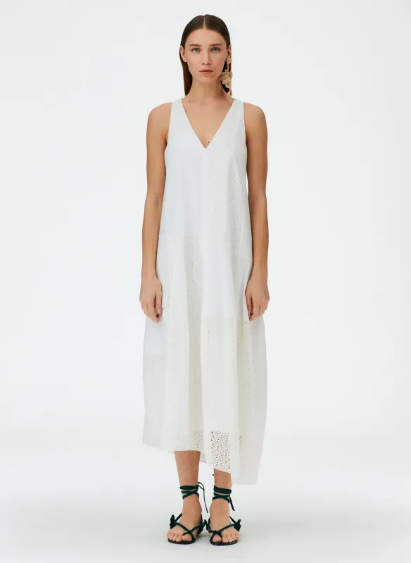 Silk Cotton Eyelet Dress sold by Tibi