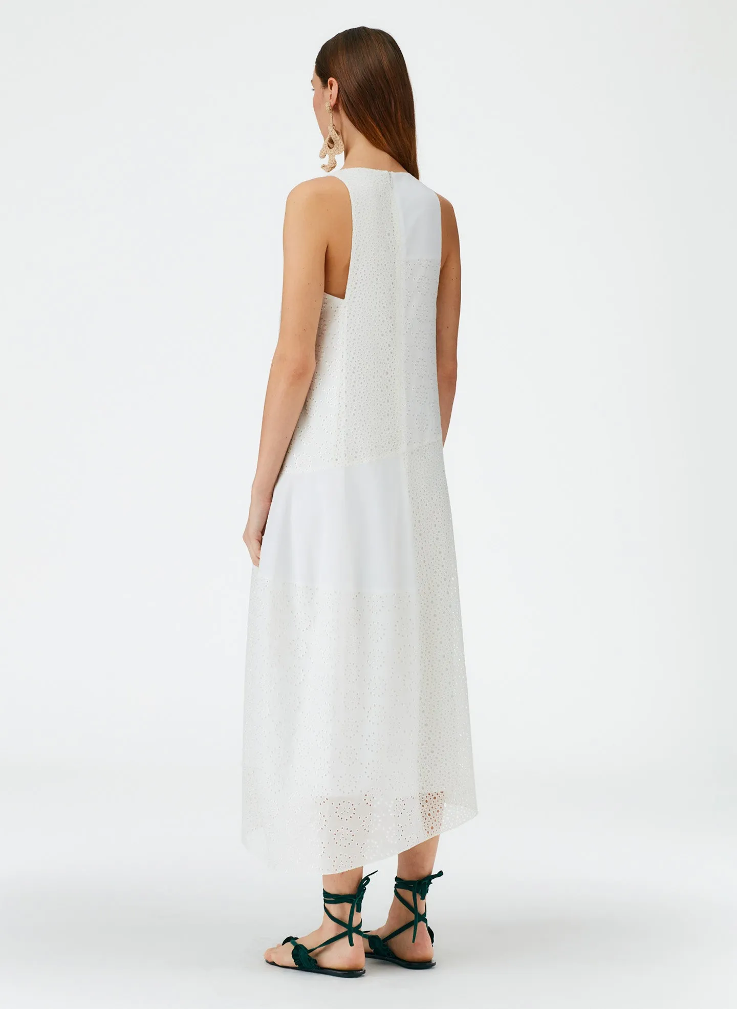 Silk Cotton Eyelet Dress sold by Tibi product image thumbnail 4
