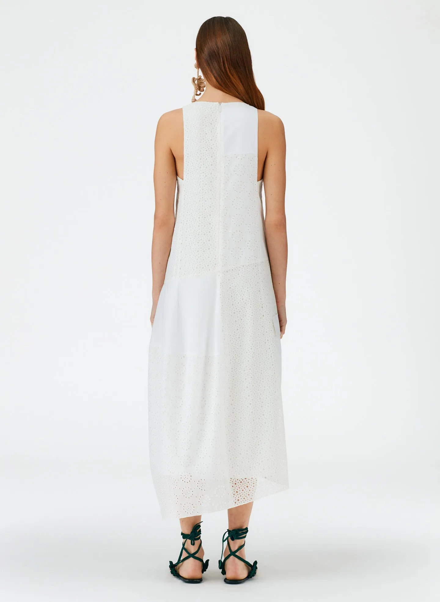 Silk Cotton Eyelet Dress sold by Tibi product image thumbnail 5