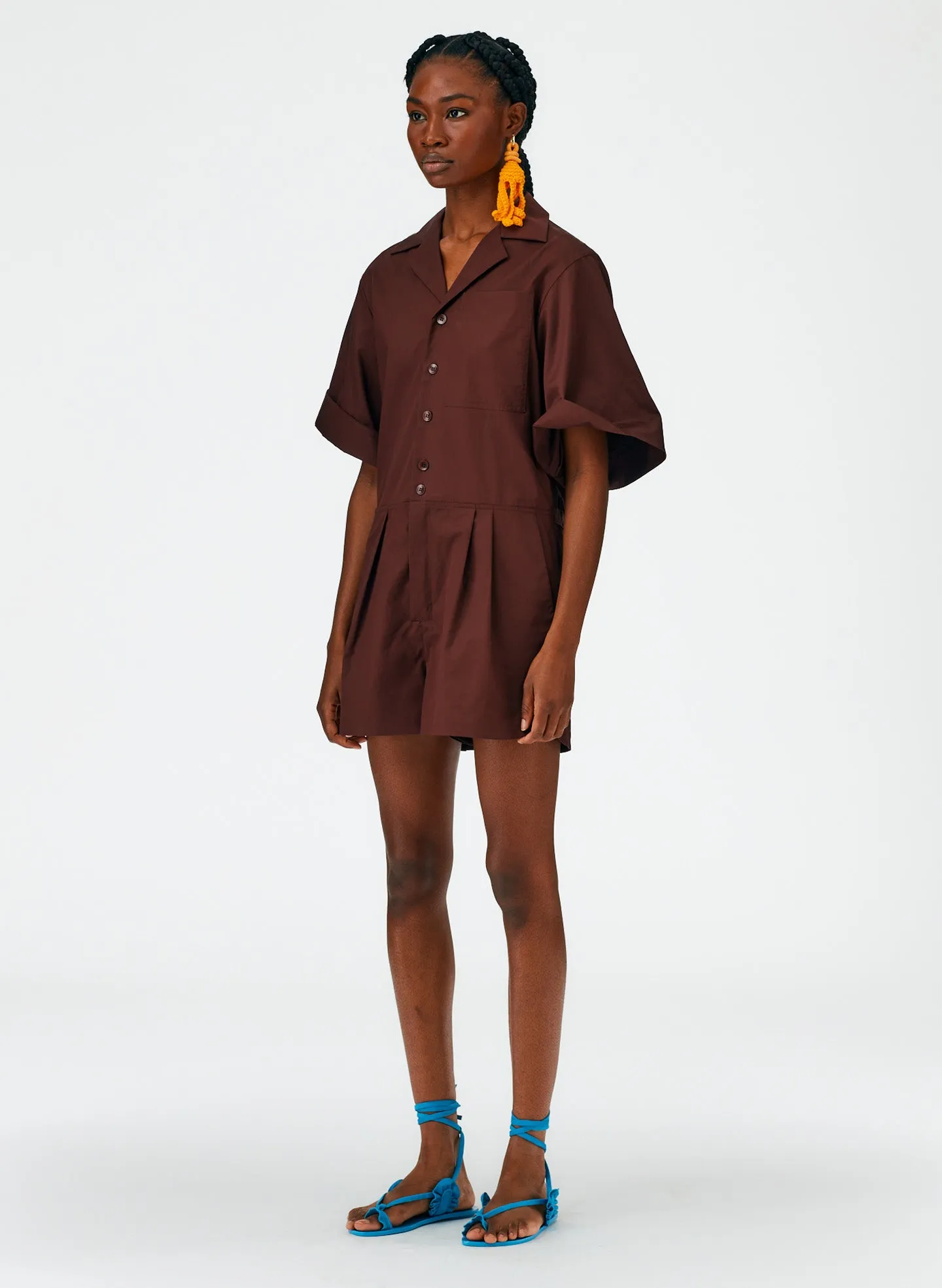 Eco Poplin Short Jumpsuit sold by Tibi product image thumbnail 2