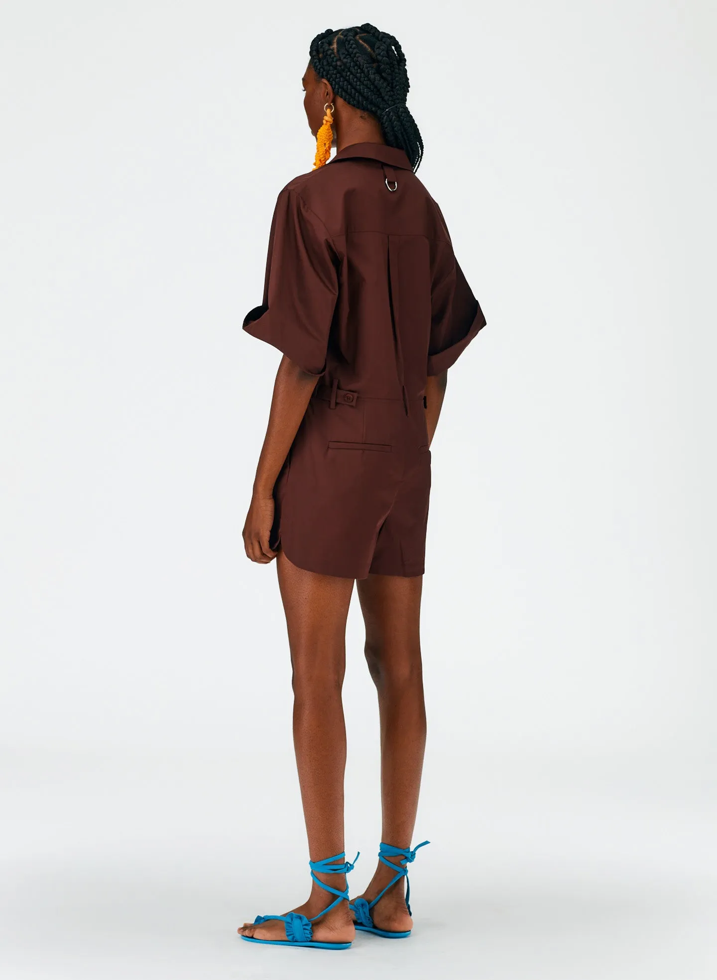 Eco Poplin Short Jumpsuit sold by Tibi product image thumbnail 3