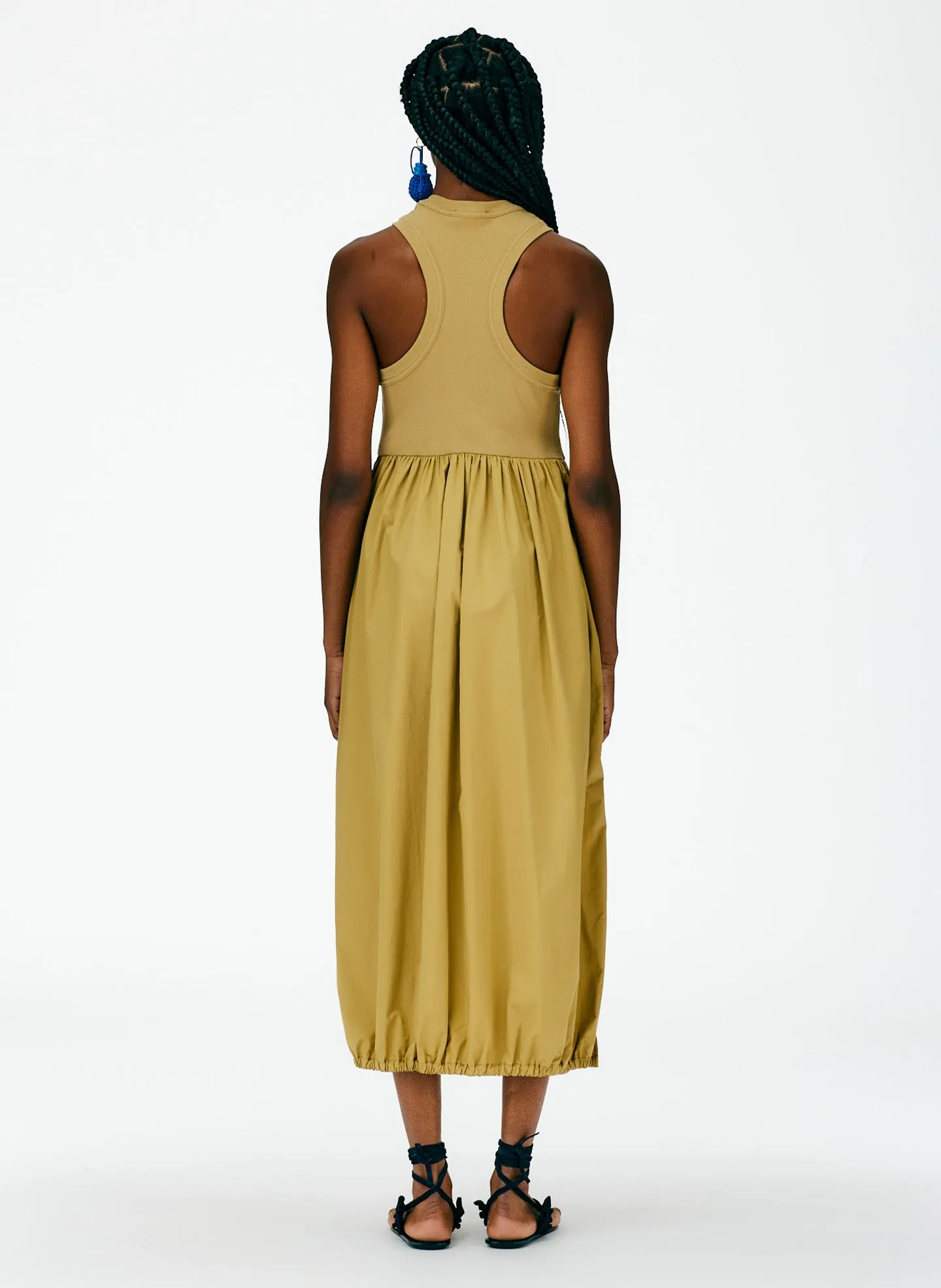 Ribbed Tank Balloon Dress sold by Tibi product image thumbnail 5