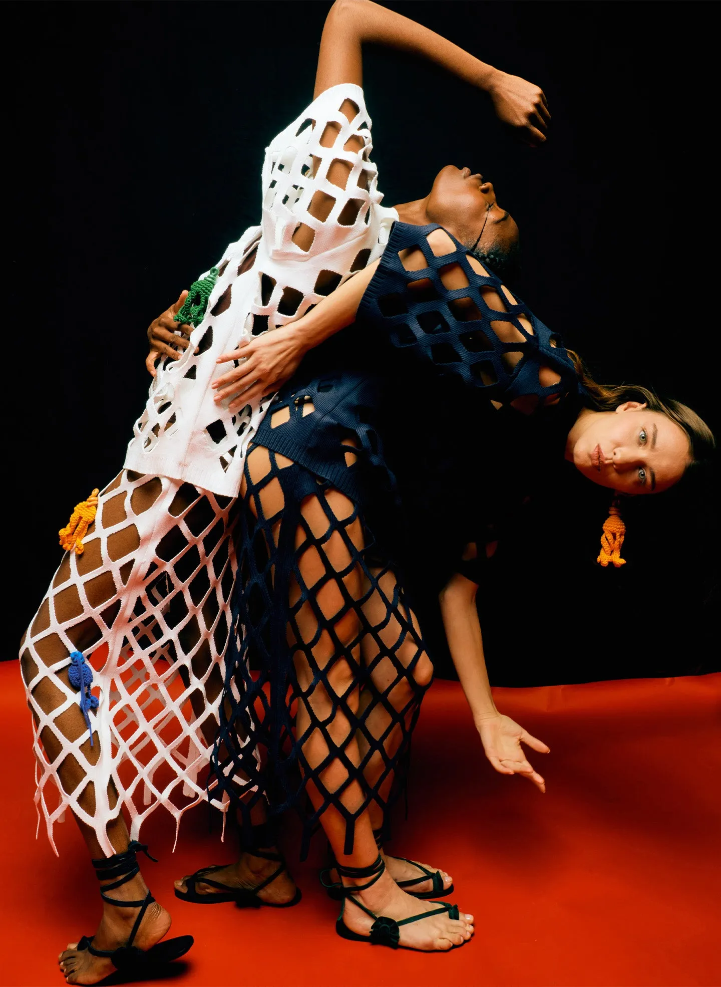 Fishnet Macrame Sweater Skirt sold by Tibi product image thumbnail 2