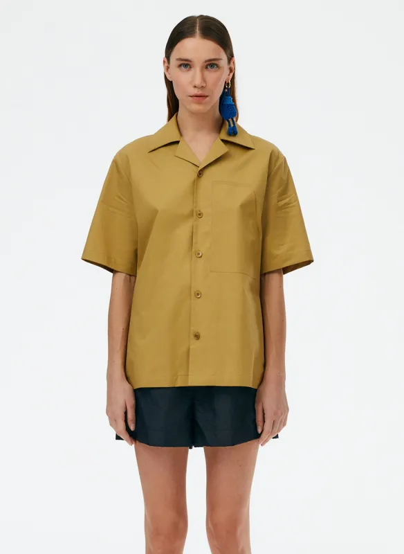 Eco Poplin Camp Shirt sold by Tibi