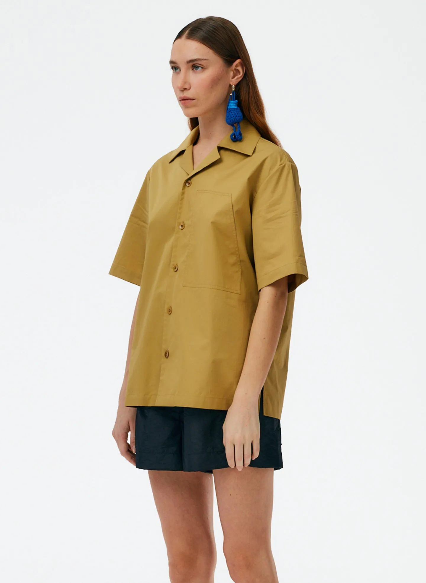 Eco Poplin Camp Shirt sold by Tibi product image thumbnail 2