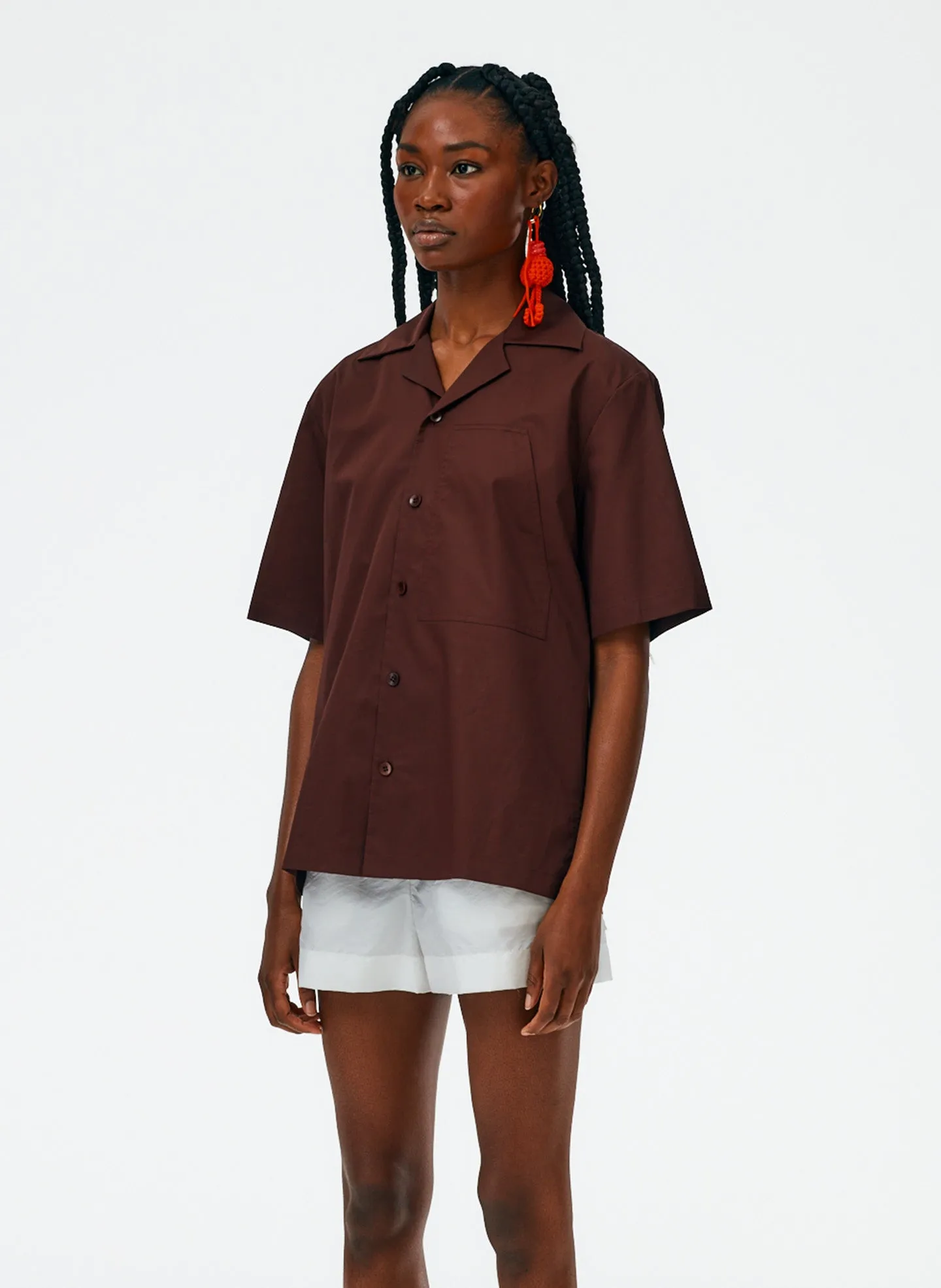 Eco Poplin Camp Shirt sold by Tibi product image thumbnail 4