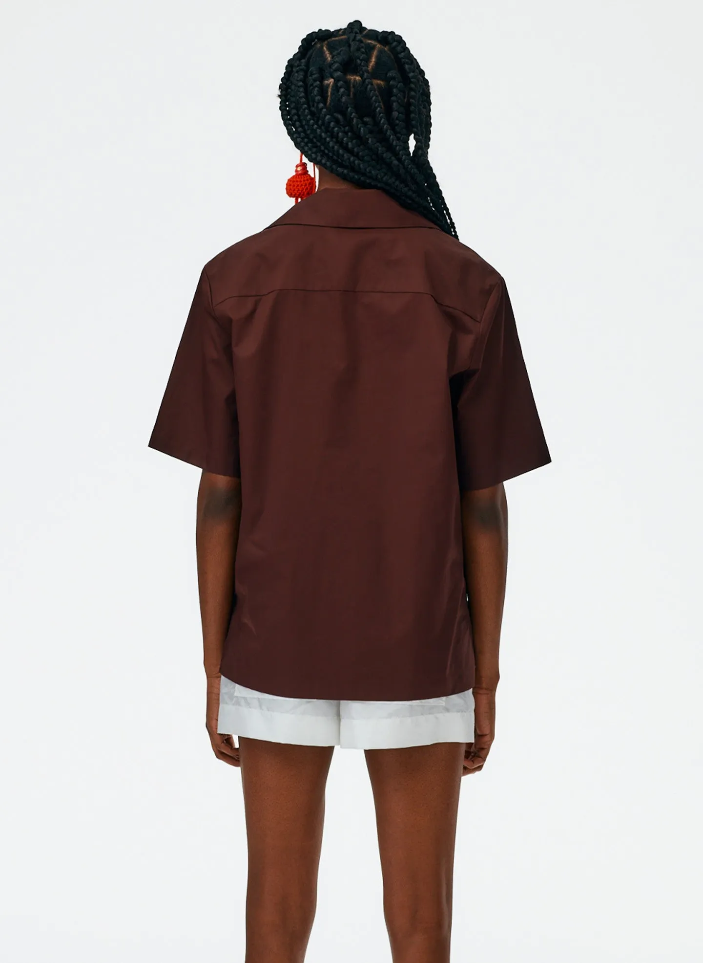 Eco Poplin Camp Shirt sold by Tibi product image thumbnail 5