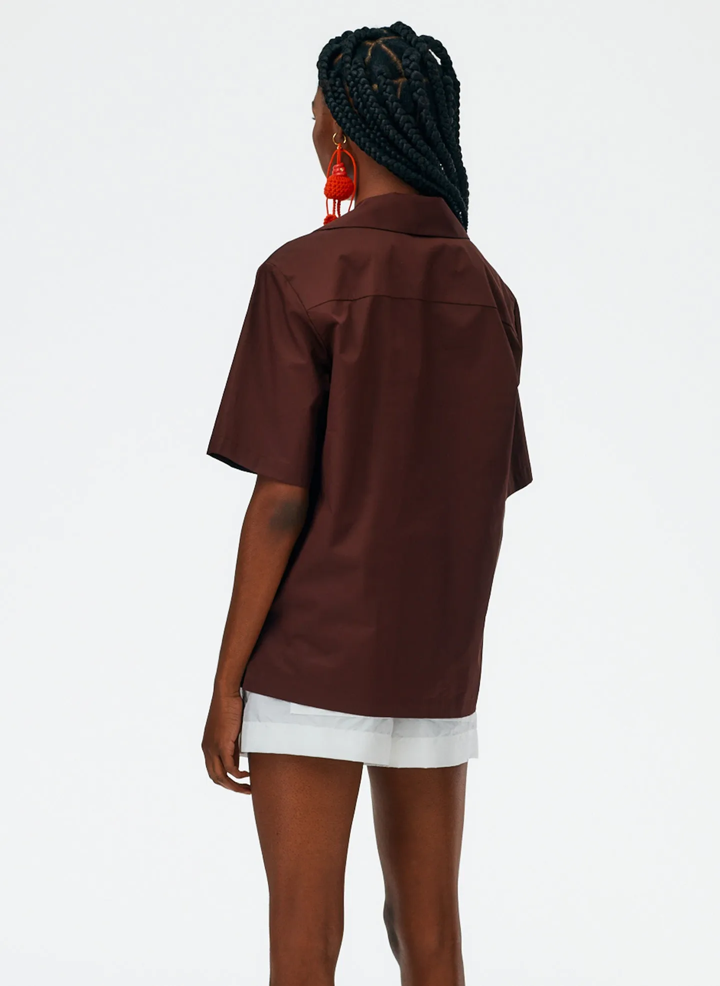 Eco Poplin Camp Shirt sold by Tibi product image thumbnail 3