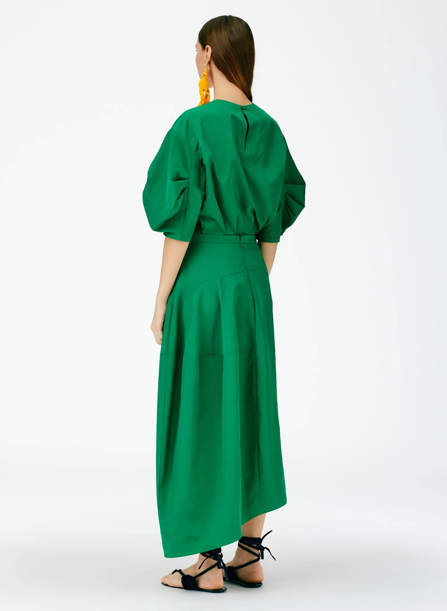 Italian Sporty Nylon Asymmetrical Balloon Skirt - Regular sold by Tibi product image thumbnail 4