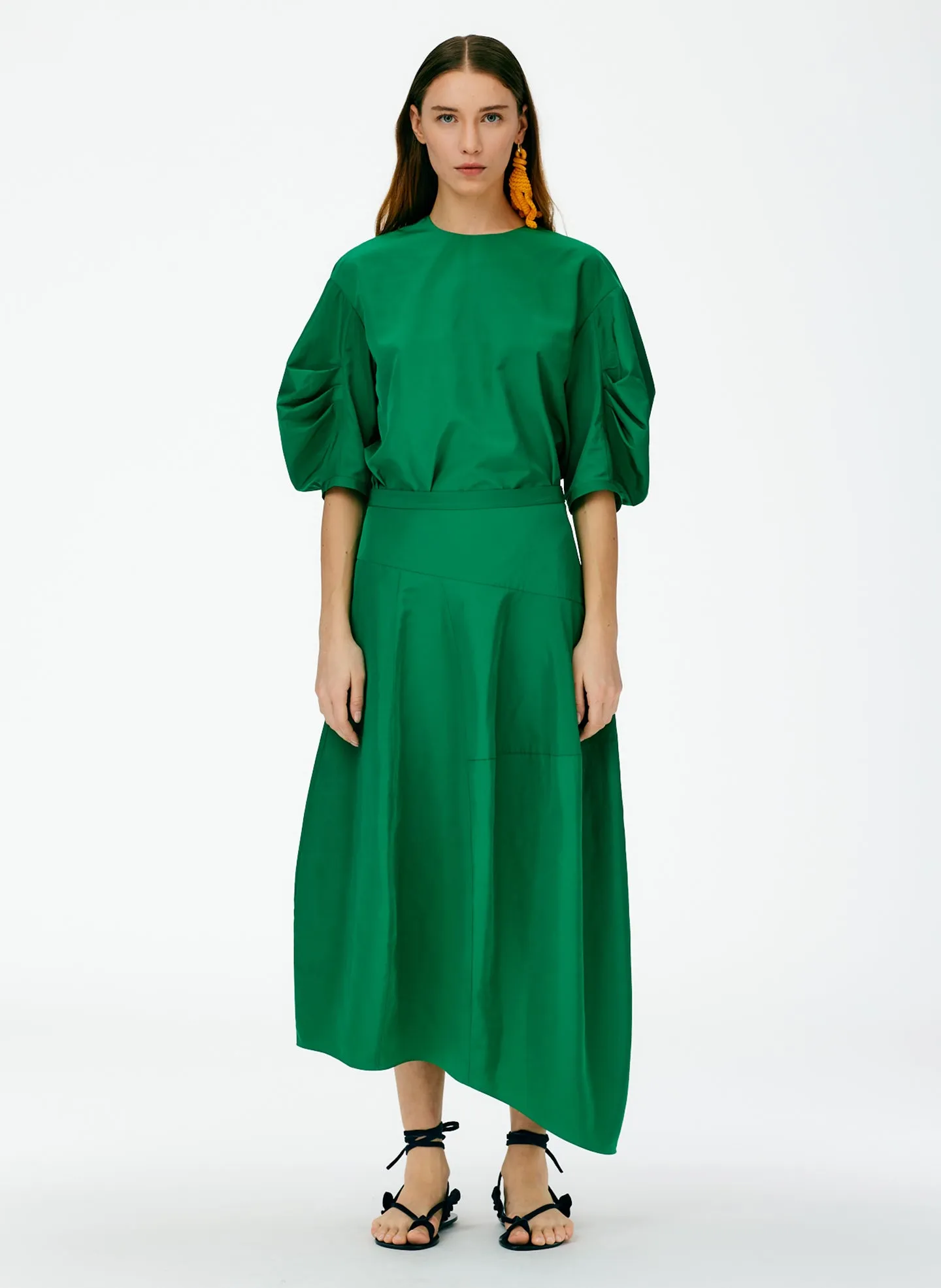 Italian Sporty Nylon Asymmetrical Balloon Skirt - Regular sold by Tibi