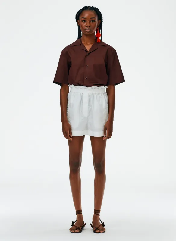 Crispy Nylon Easy Pull On Shorts made by Tibi