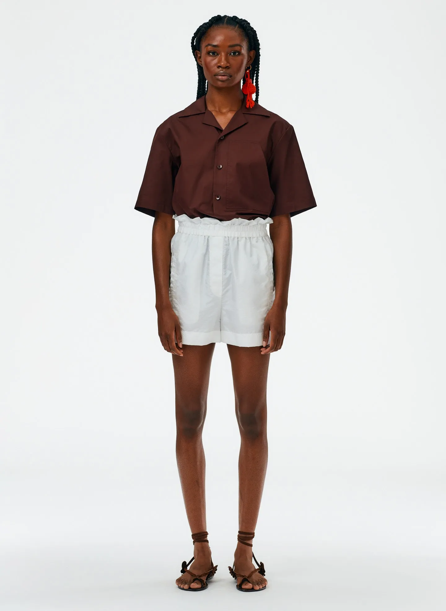 Crispy Nylon Easy Pull On Shorts sold by Tibi