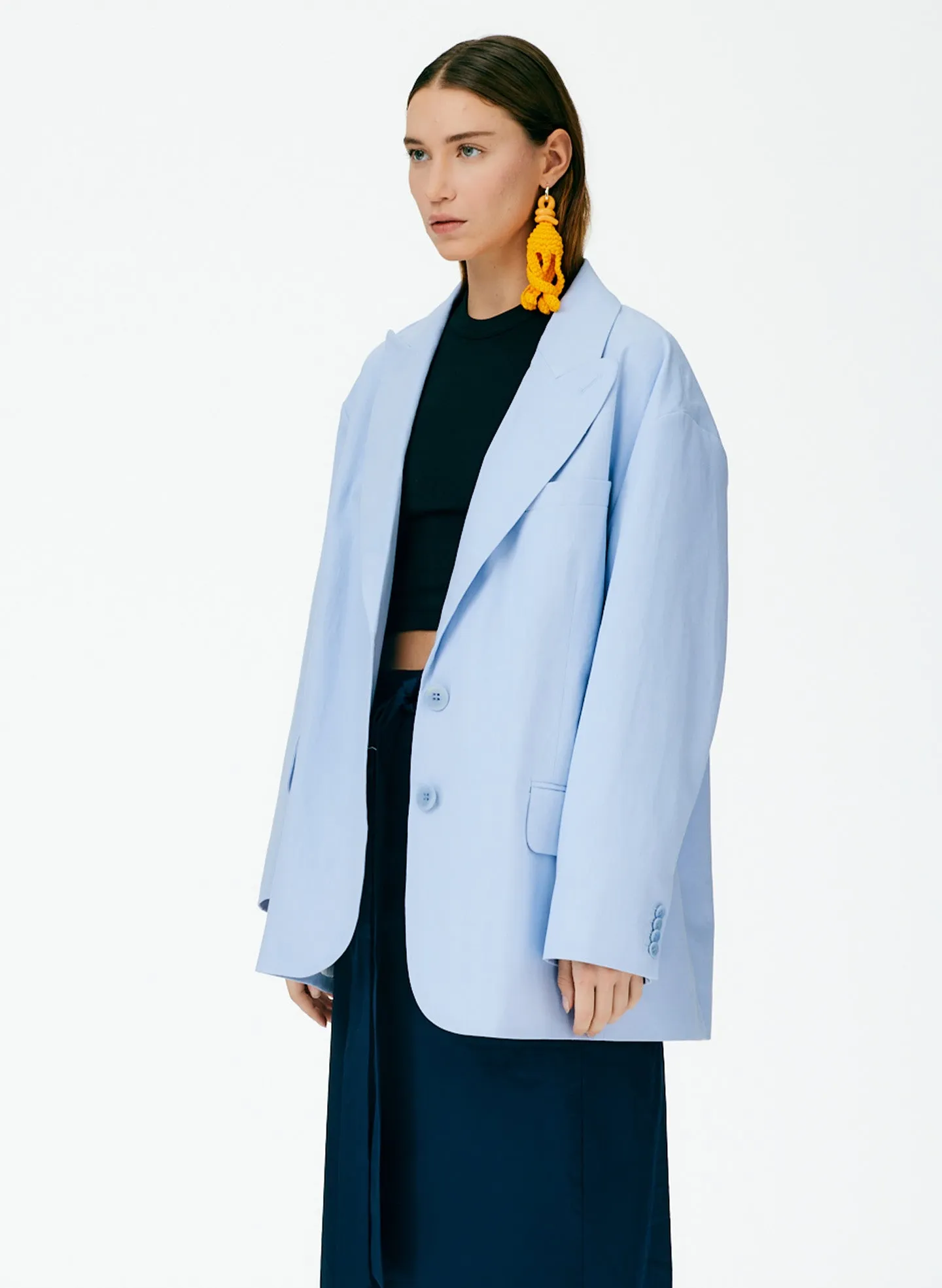 Handspun Cotton Liam Blazer sold by Tibi product image thumbnail 5