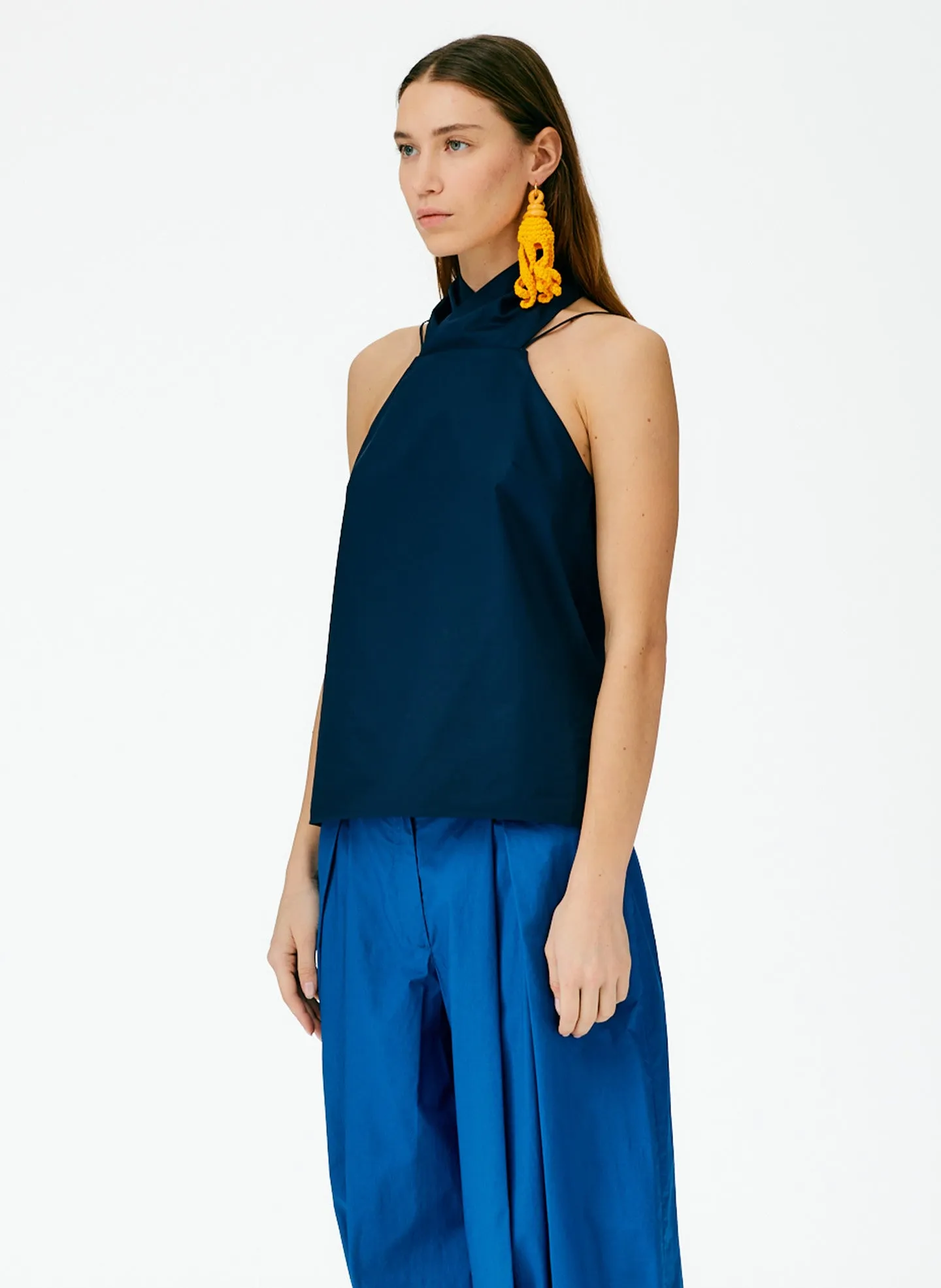 Eco Poplin Halter Top sold by Tibi product image thumbnail 2