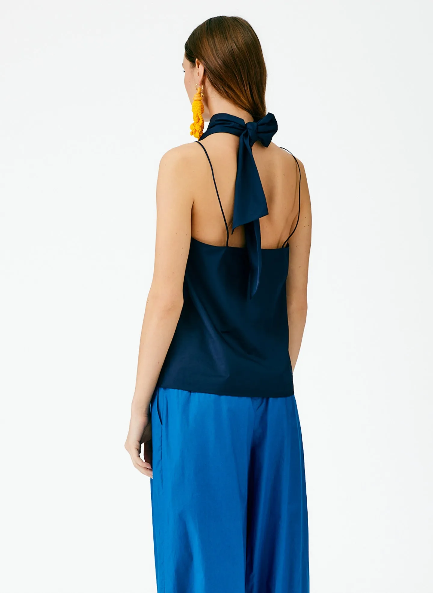 Eco Poplin Halter Top sold by Tibi product image thumbnail 3