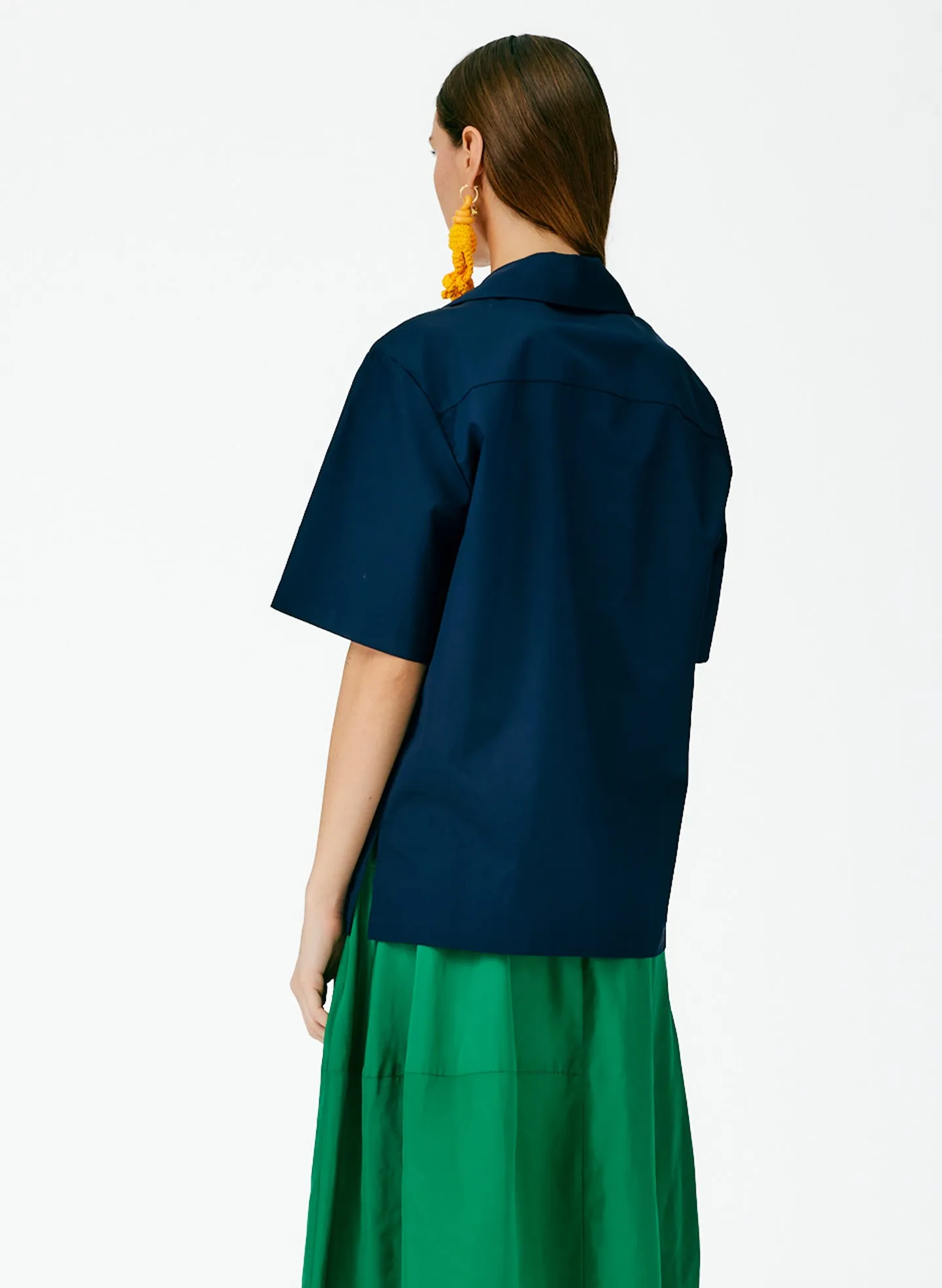 Eco Poplin Camp Shirt sold by Tibi product image thumbnail 4
