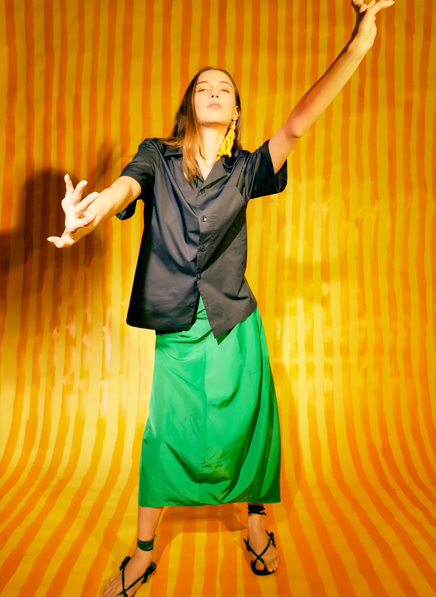 Eco Poplin Camp Shirt sold by Tibi product image thumbnail 2