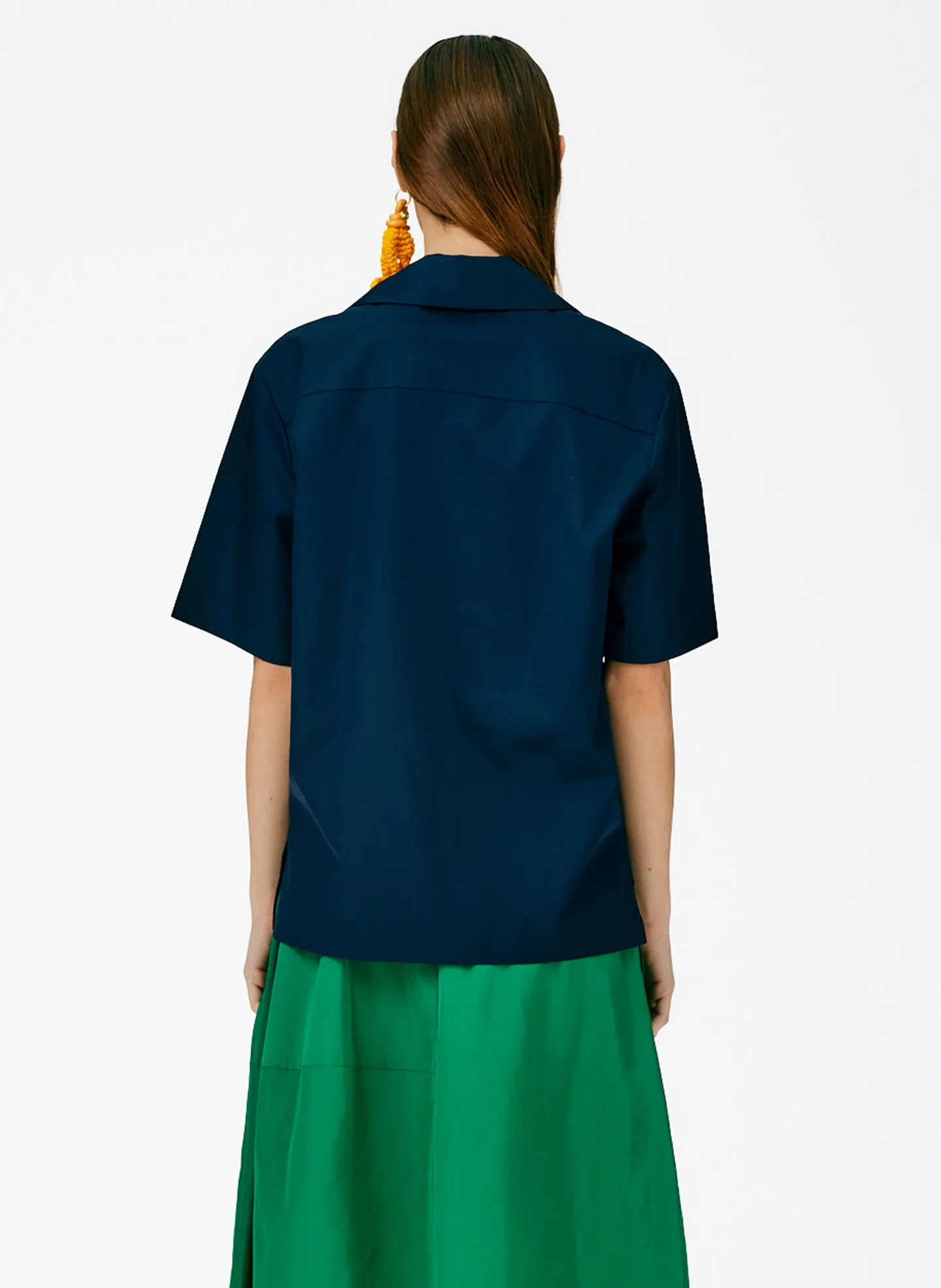 Eco Poplin Camp Shirt sold by Tibi product image thumbnail 5