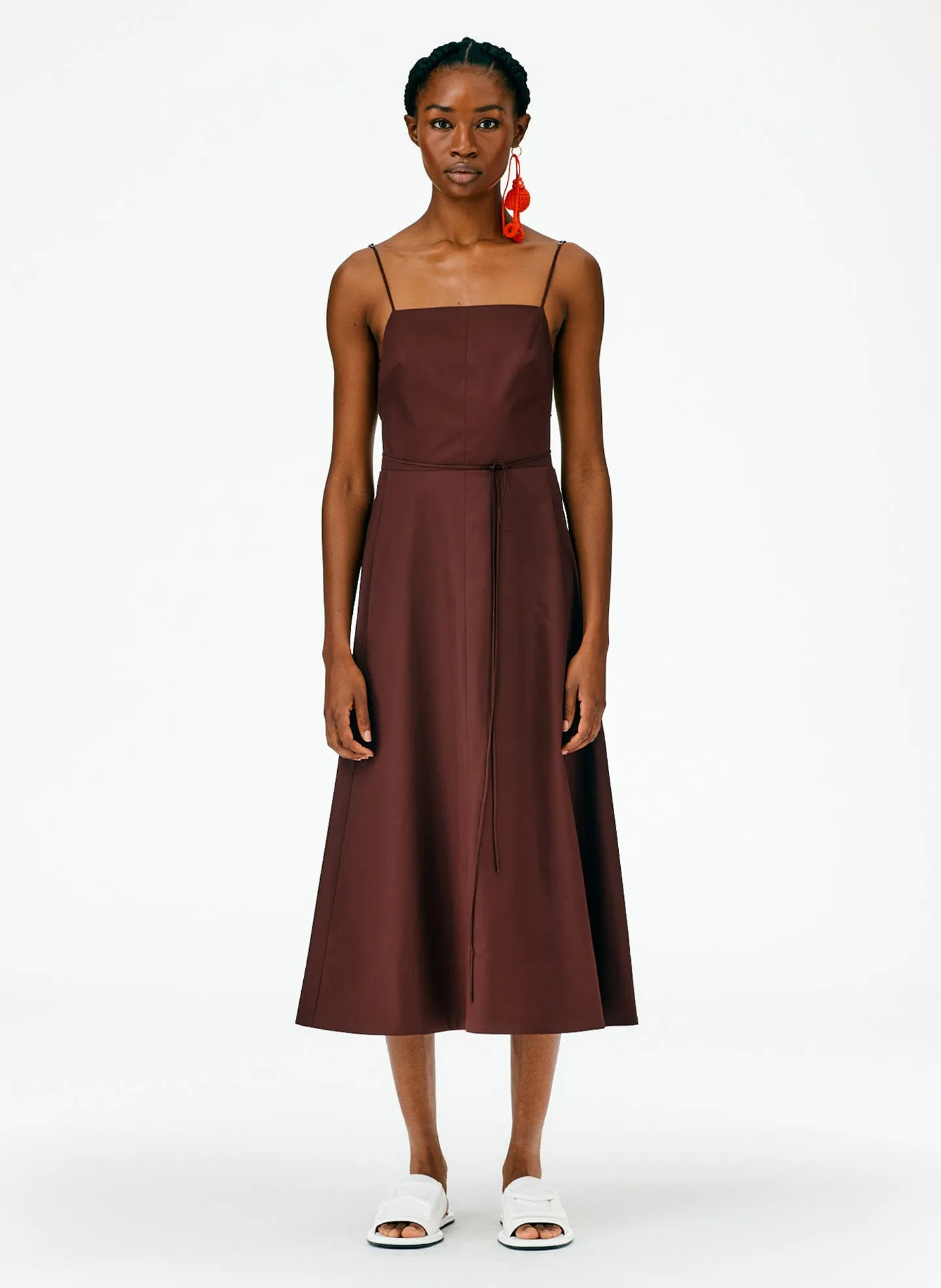 Eco Poplin Strappy Dress sold by Tibi