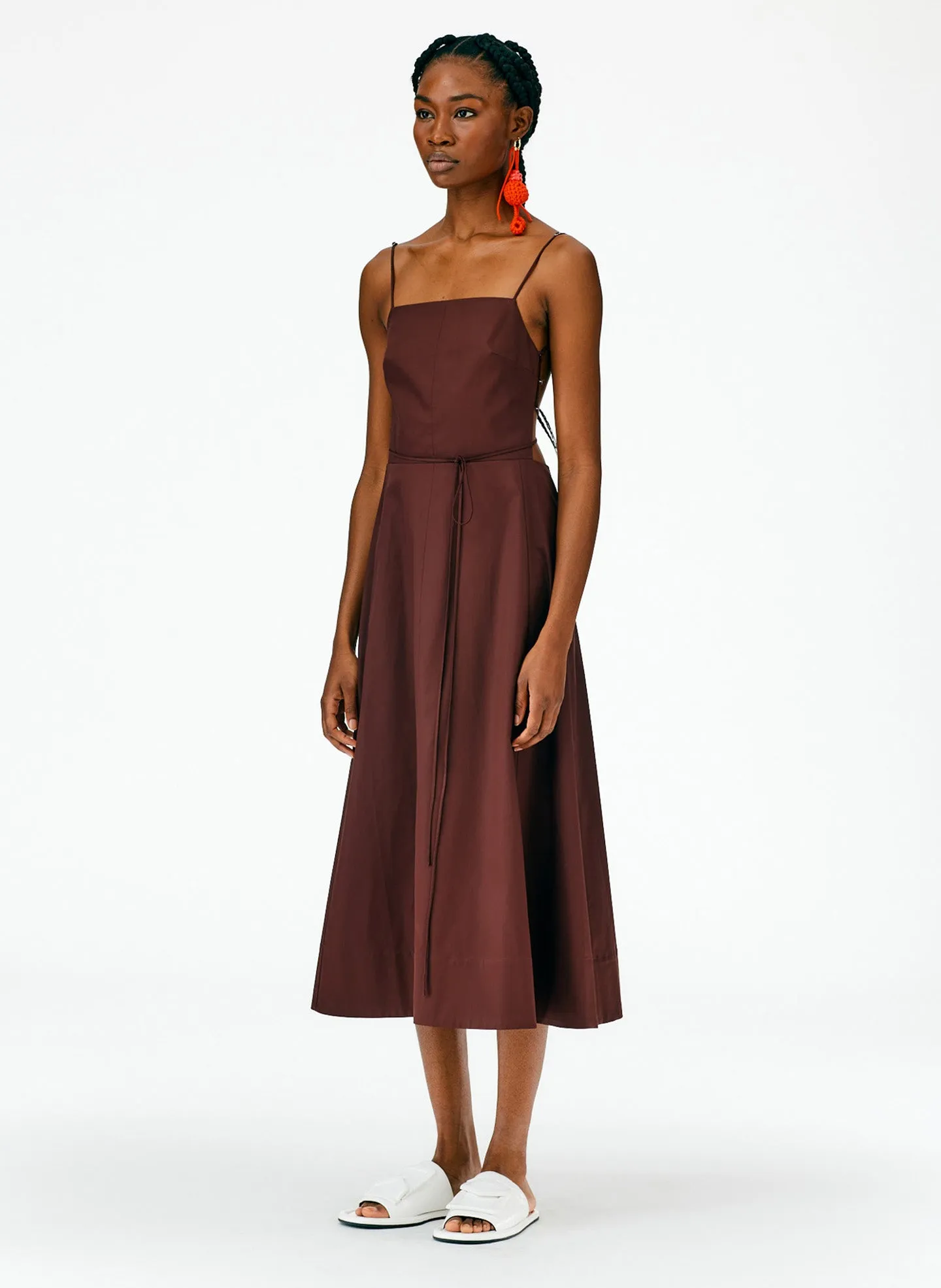 Eco Poplin Strappy Dress sold by Tibi product image thumbnail 3