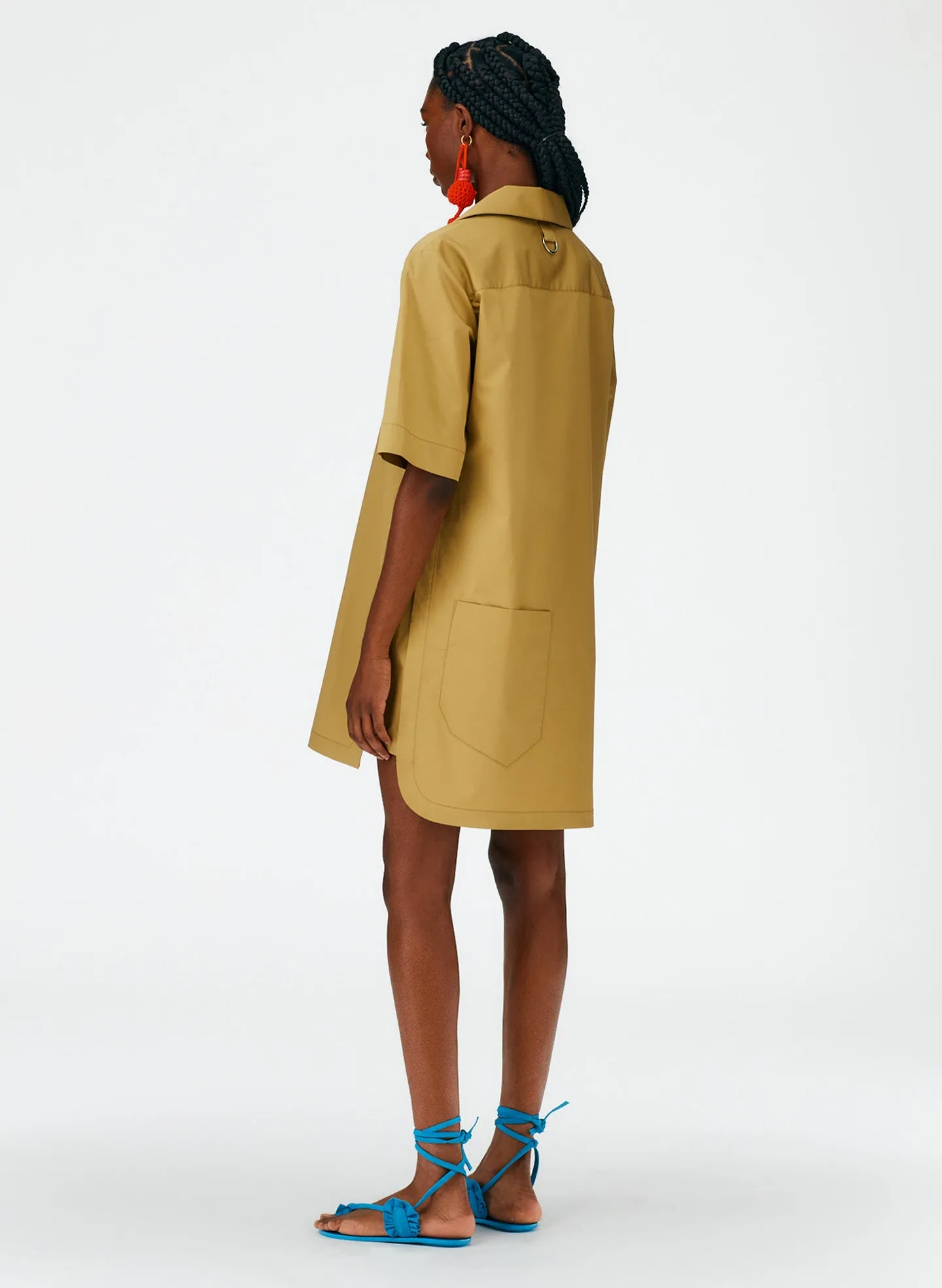 Eco Poplin Camp Dress sold by Tibi product image thumbnail 3