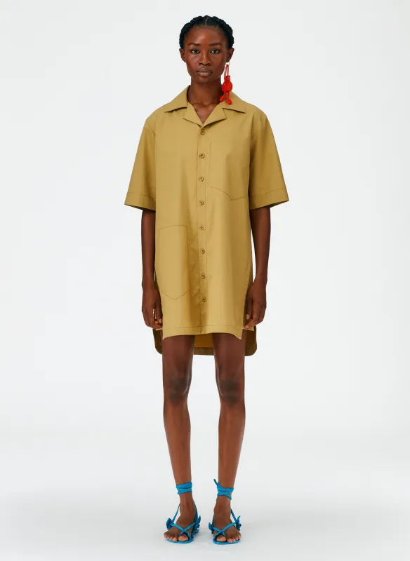 Eco Poplin Camp Dress sold by Tibi