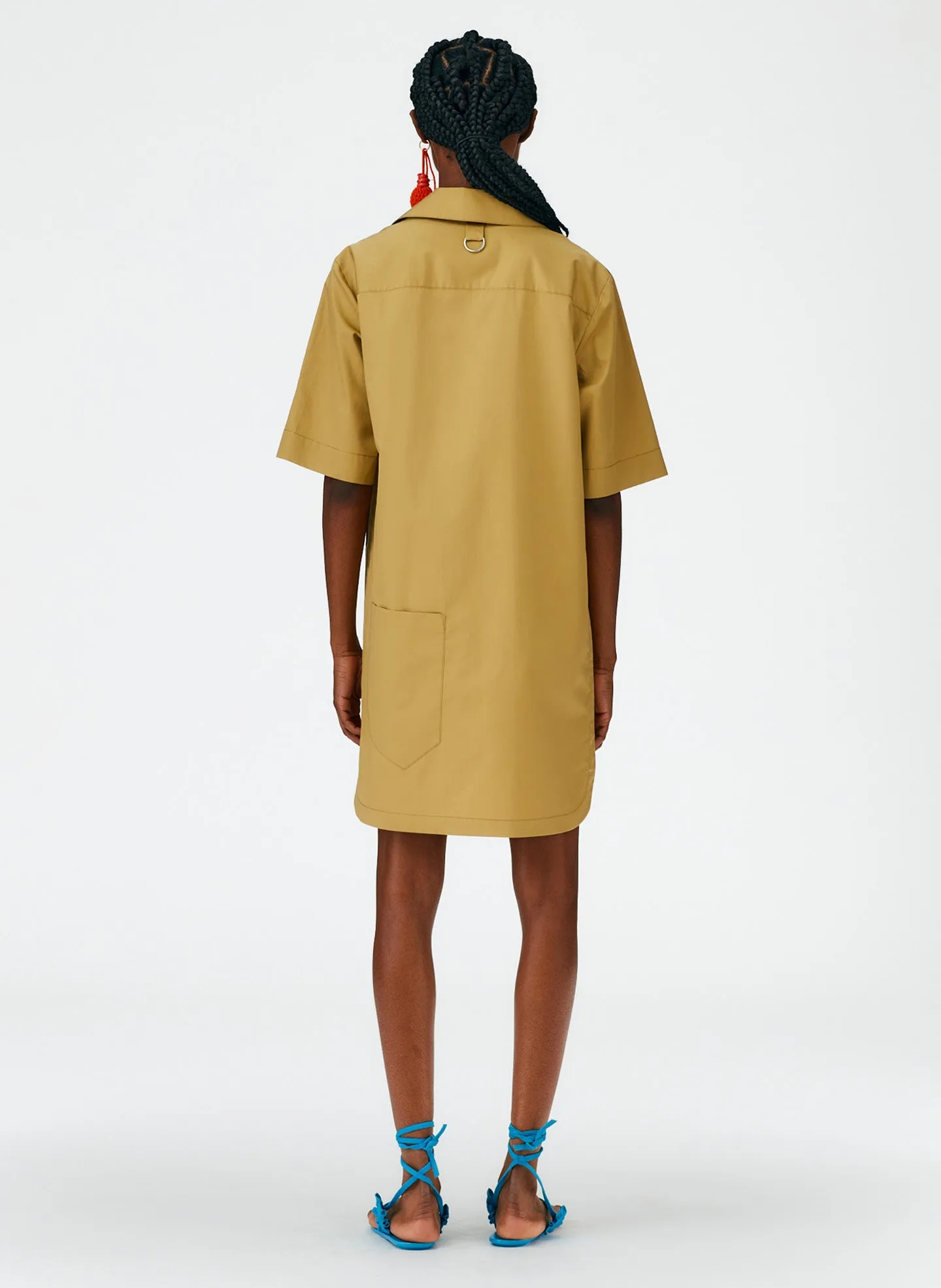 Eco Poplin Camp Dress sold by Tibi product image thumbnail 4