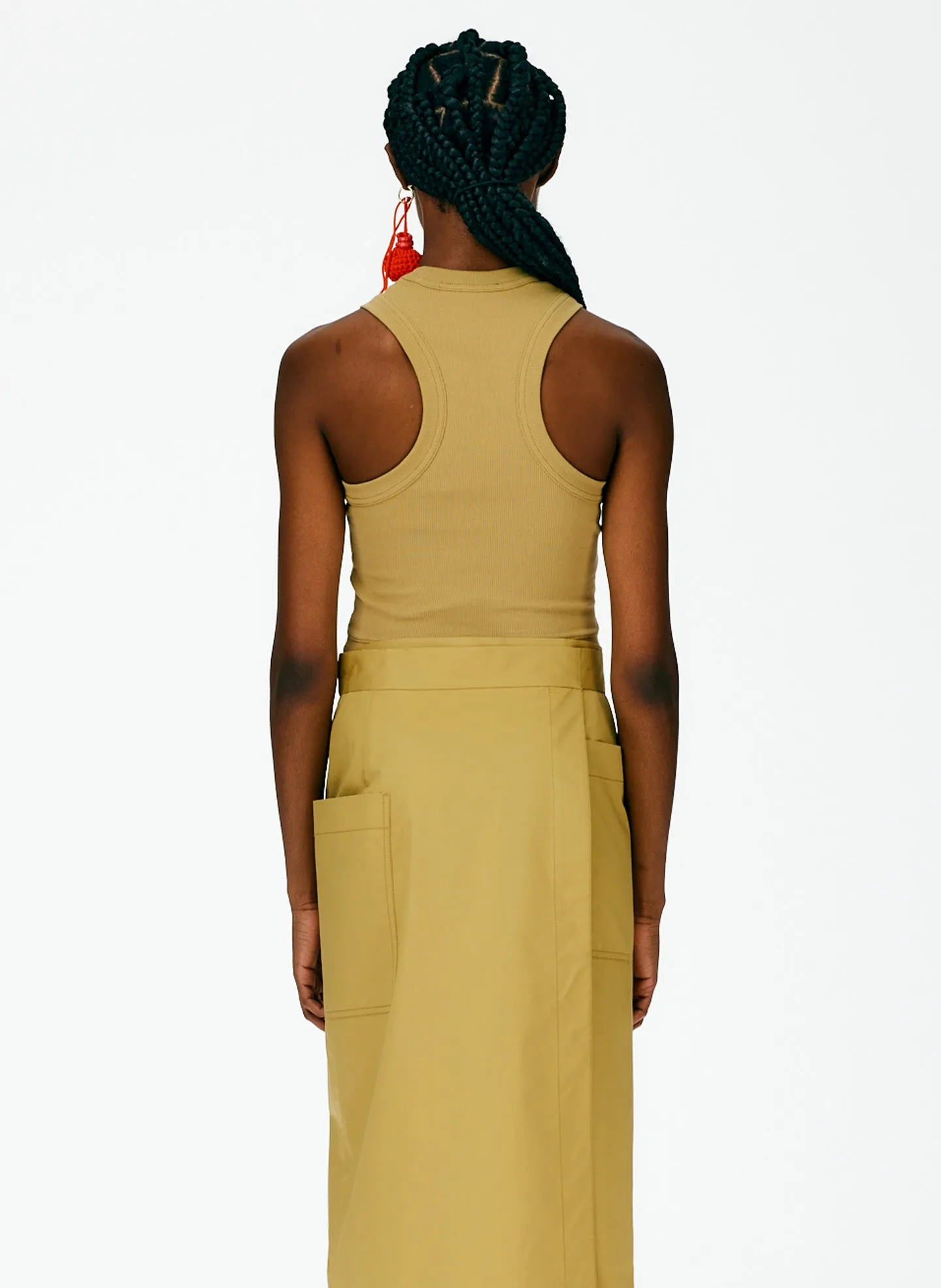 Ribbed T-Shirt Cropped Tank sold by Tibi product image thumbnail 5