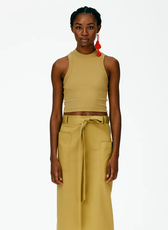 Ribbed T-Shirt Cropped Tank made by Tibi