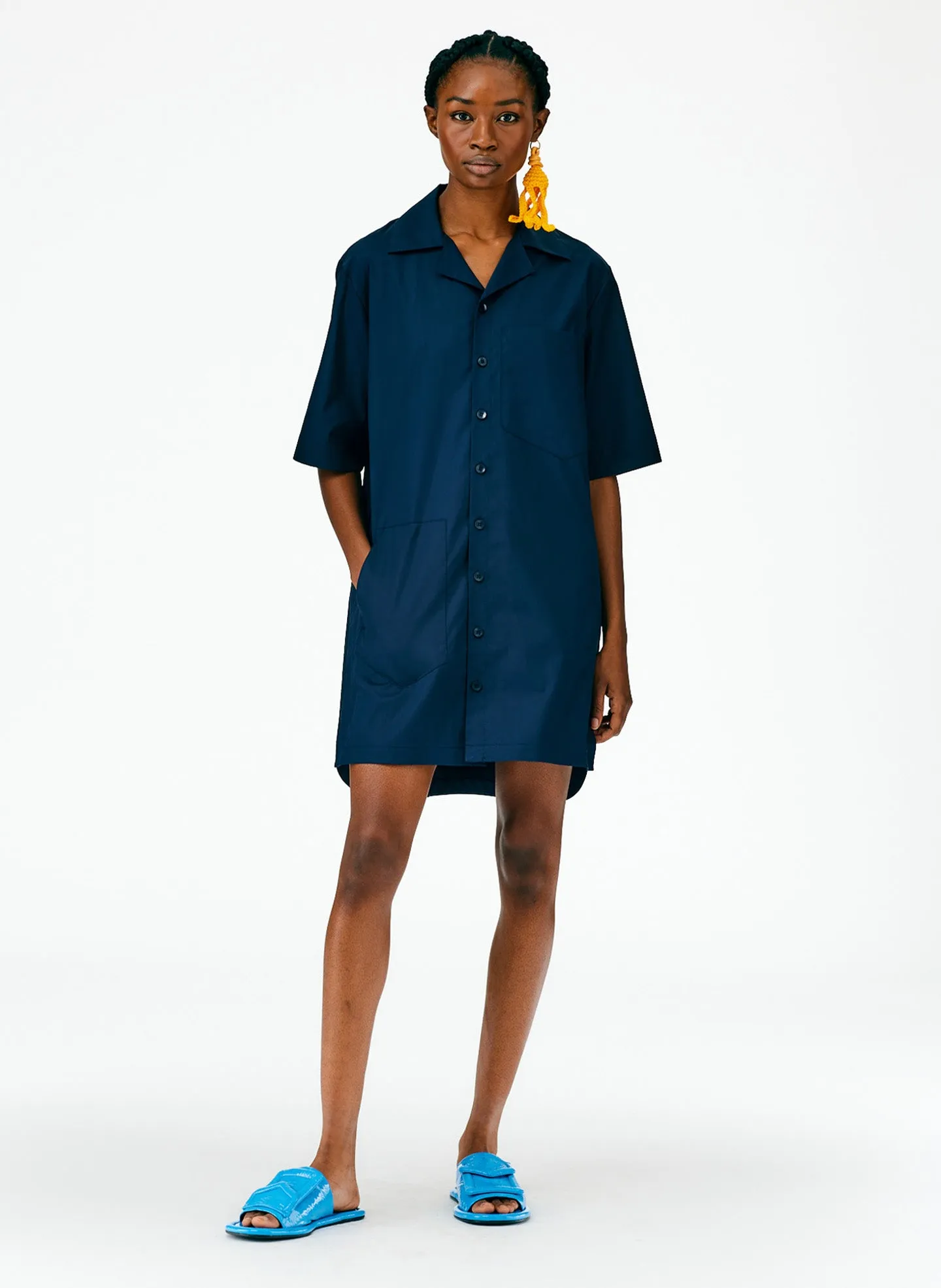 Eco Poplin Camp Dress sold by Tibi product image thumbnail 5